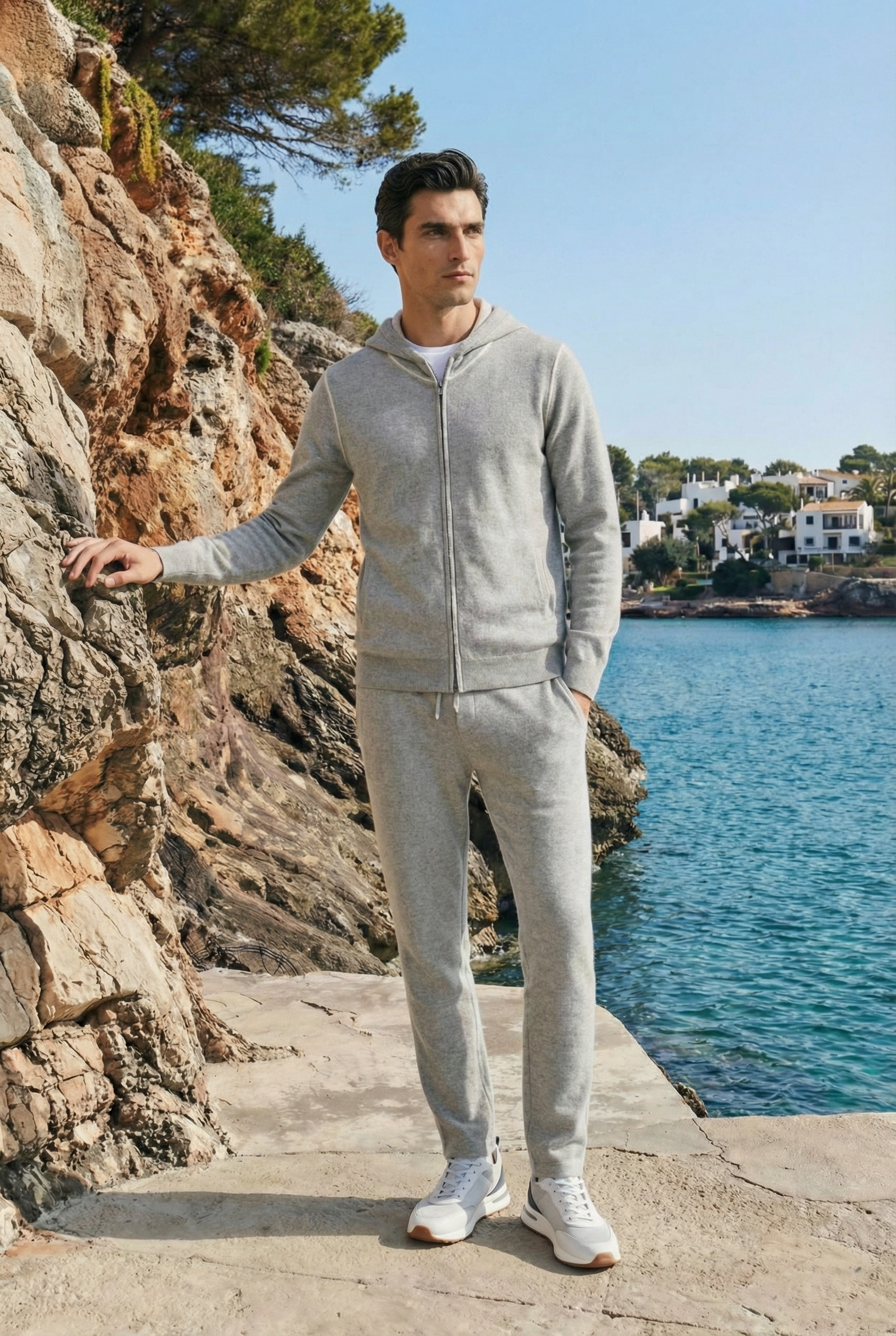 Leonis Cashmere Set Grey