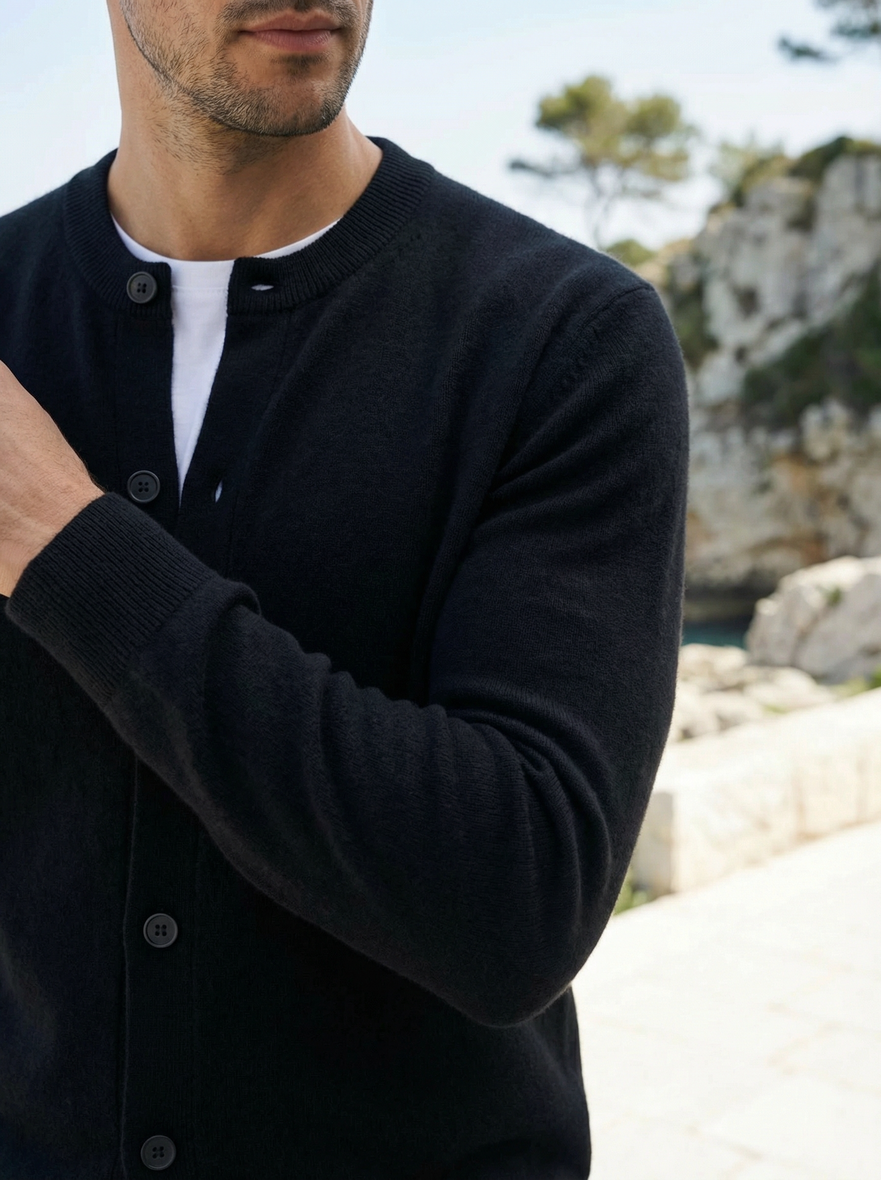 Arlino Buttoned Set Black