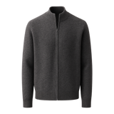 Lorenzi Cashmere Cardigan Dark Grey