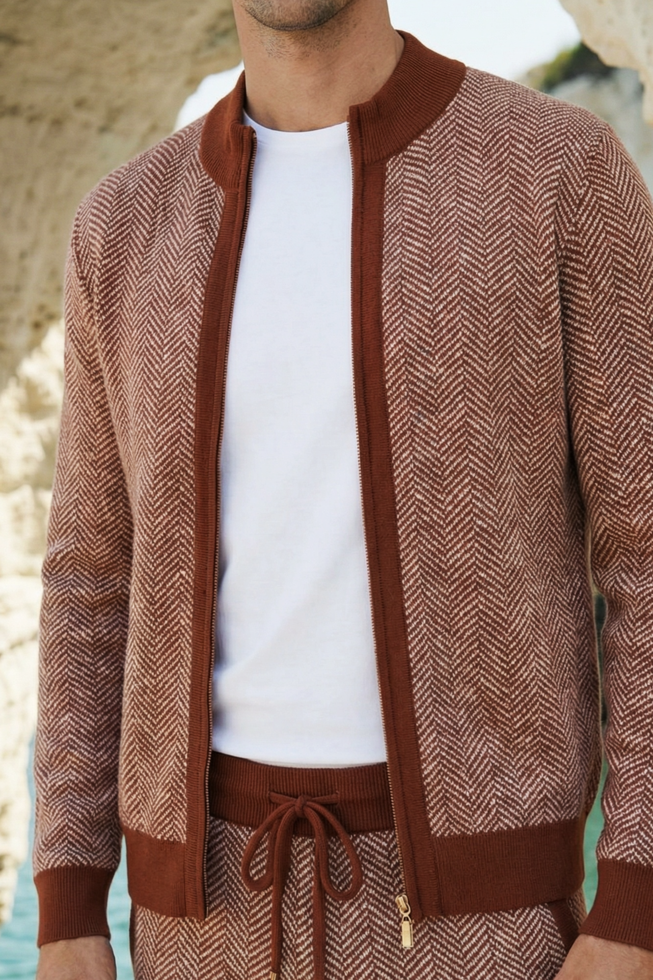 Neroli Zip Set Orange