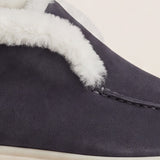Arzano Fur-Lined High Top Loafer Navy