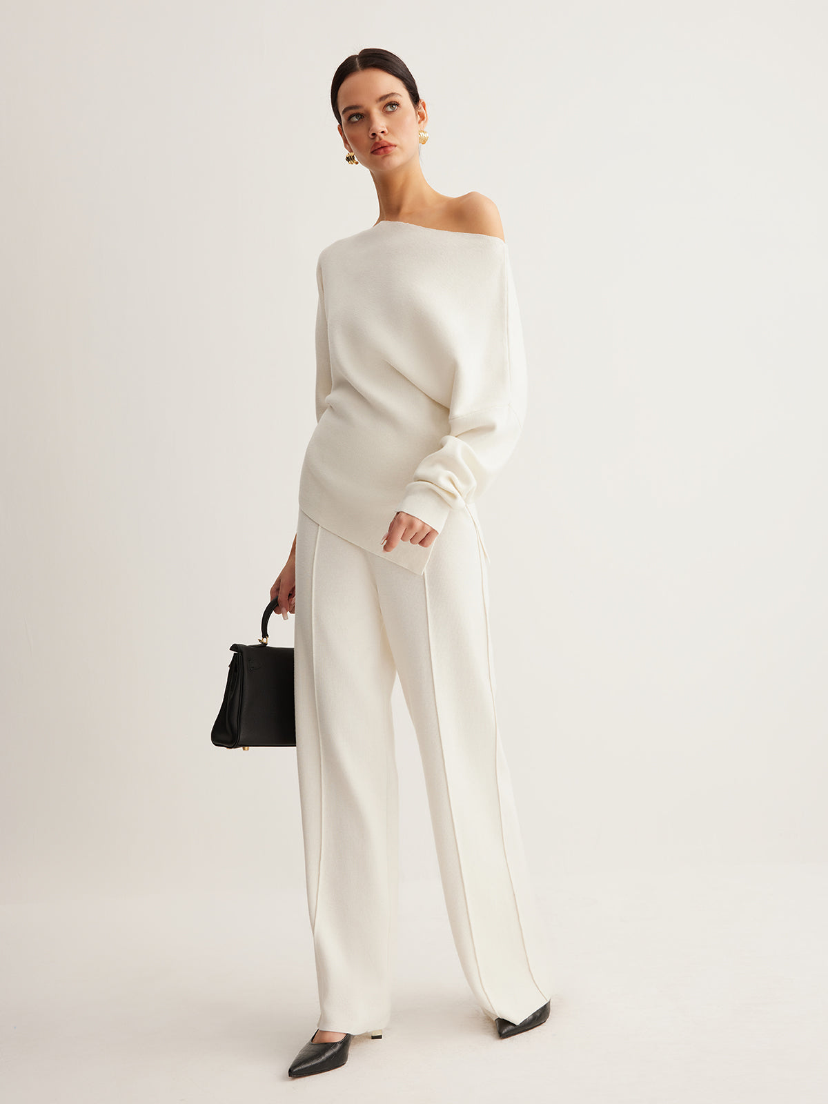 Sculpted Off-Shoulder Knit