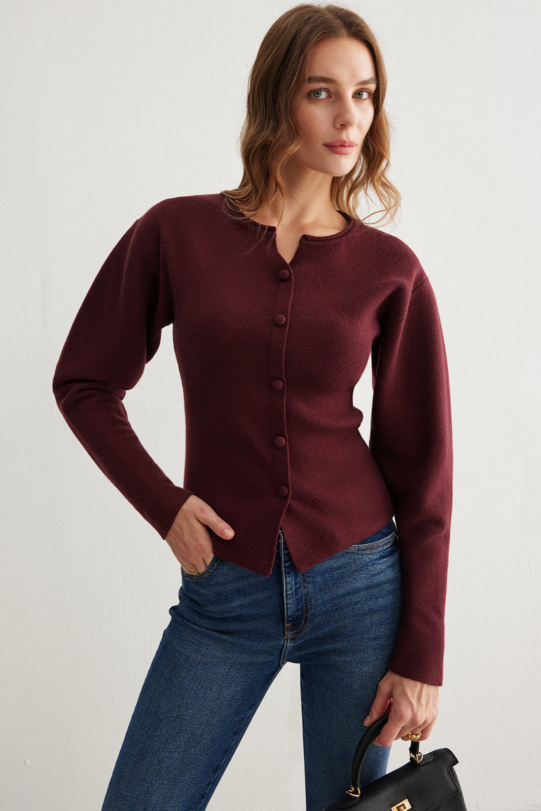 Tailored Knit Cardigan