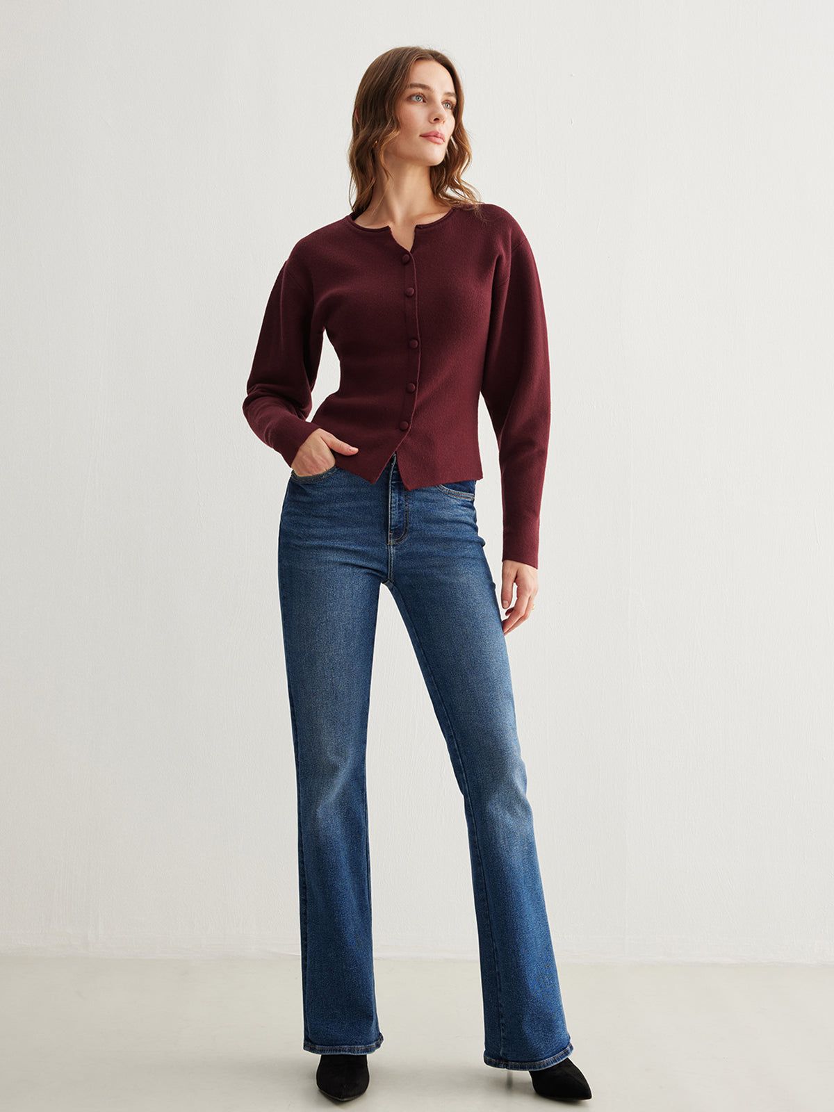 Tailored Knit Cardigan