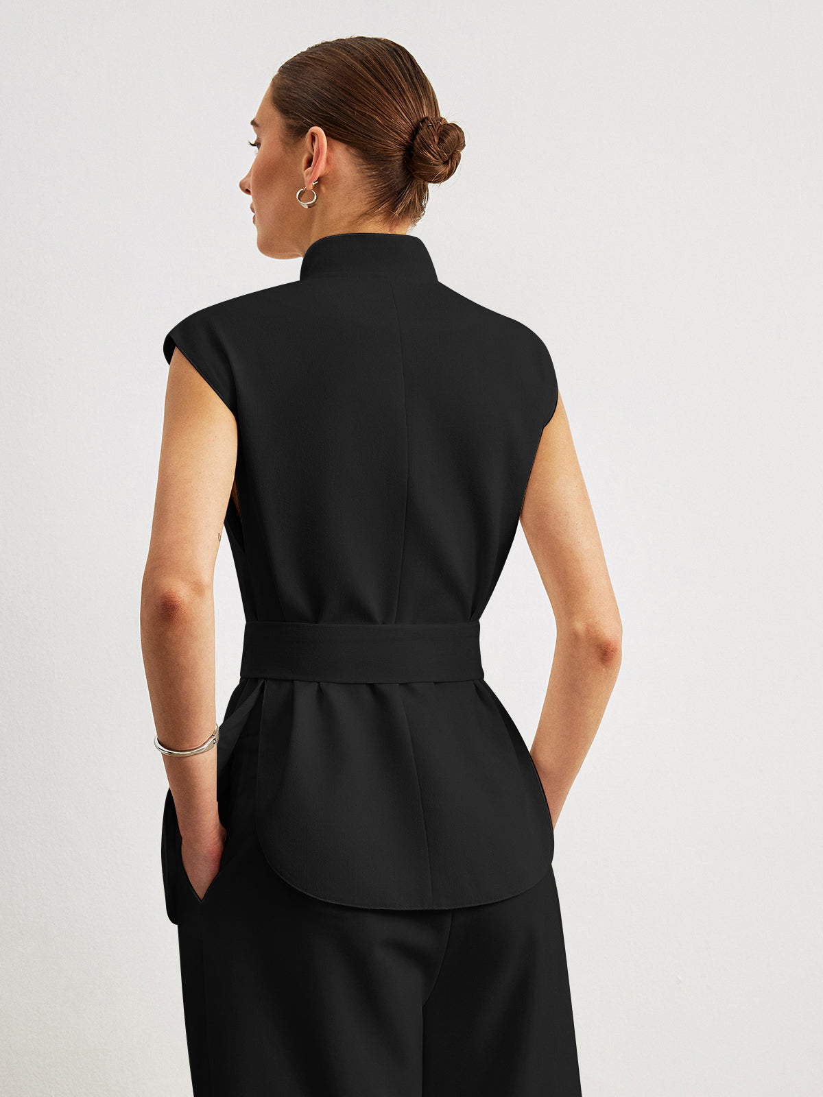 Sculpted Peplum Waistcoat
