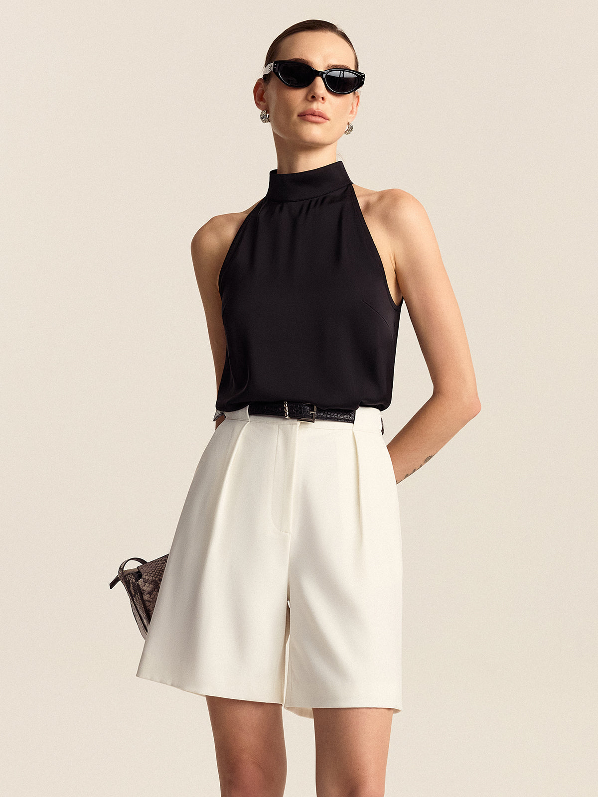 Refined Pleated Shorts