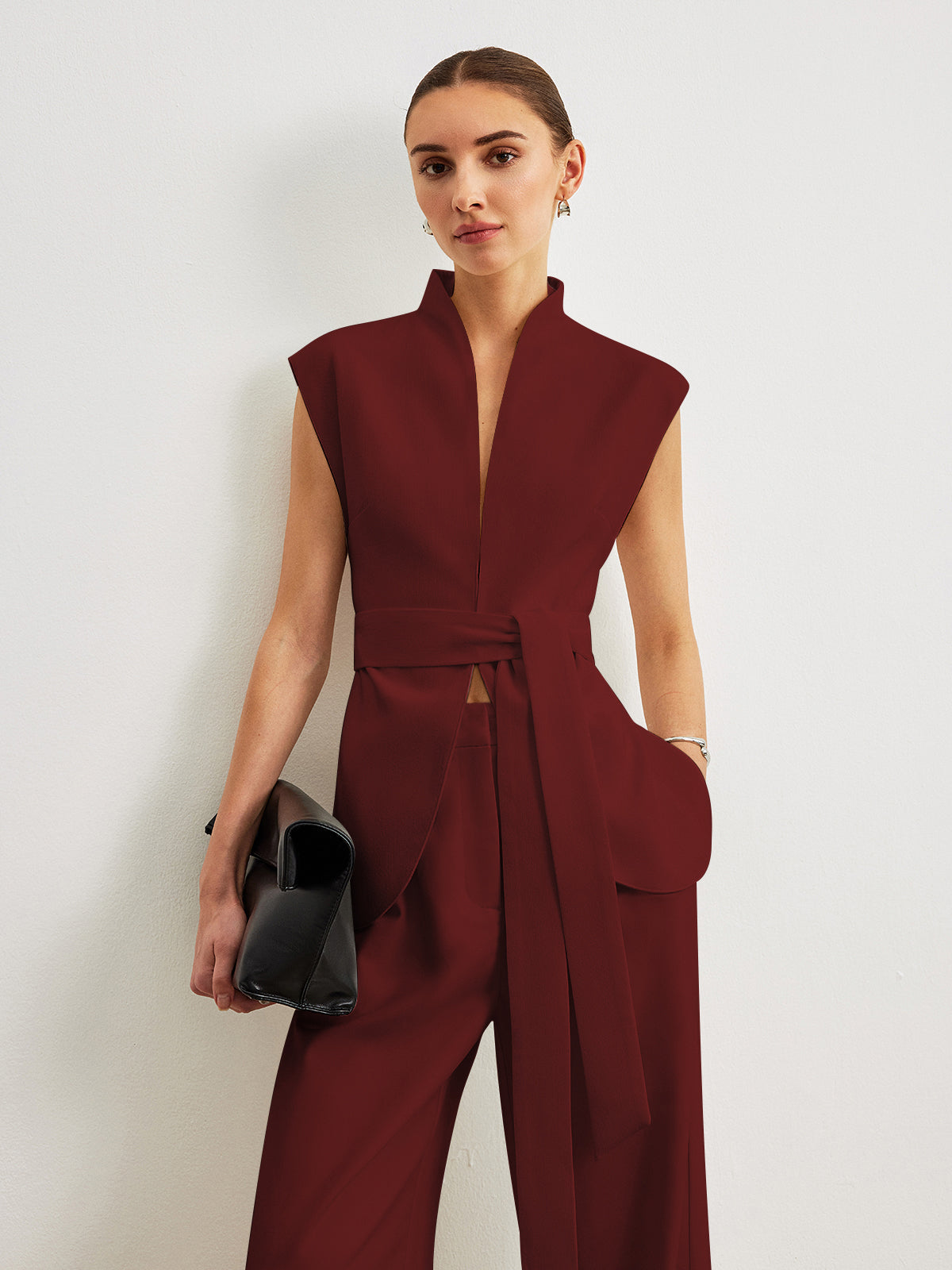 Sculpted Peplum Waistcoat