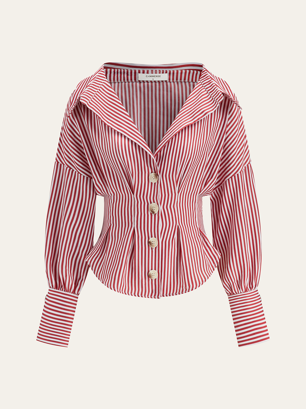 Sculpted Striped Shirt