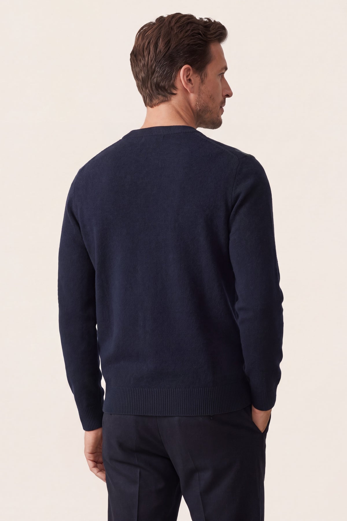 Pavia Argyle Crewneck Navy