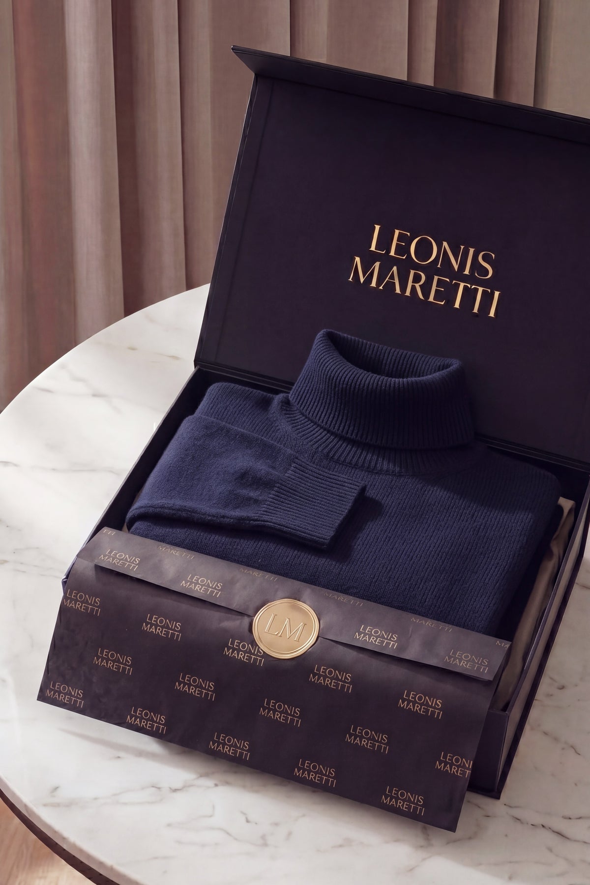 Vercelli Fine Turtleneck Navy