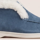 Arzano Fur-Lined High Top Loafer Blue