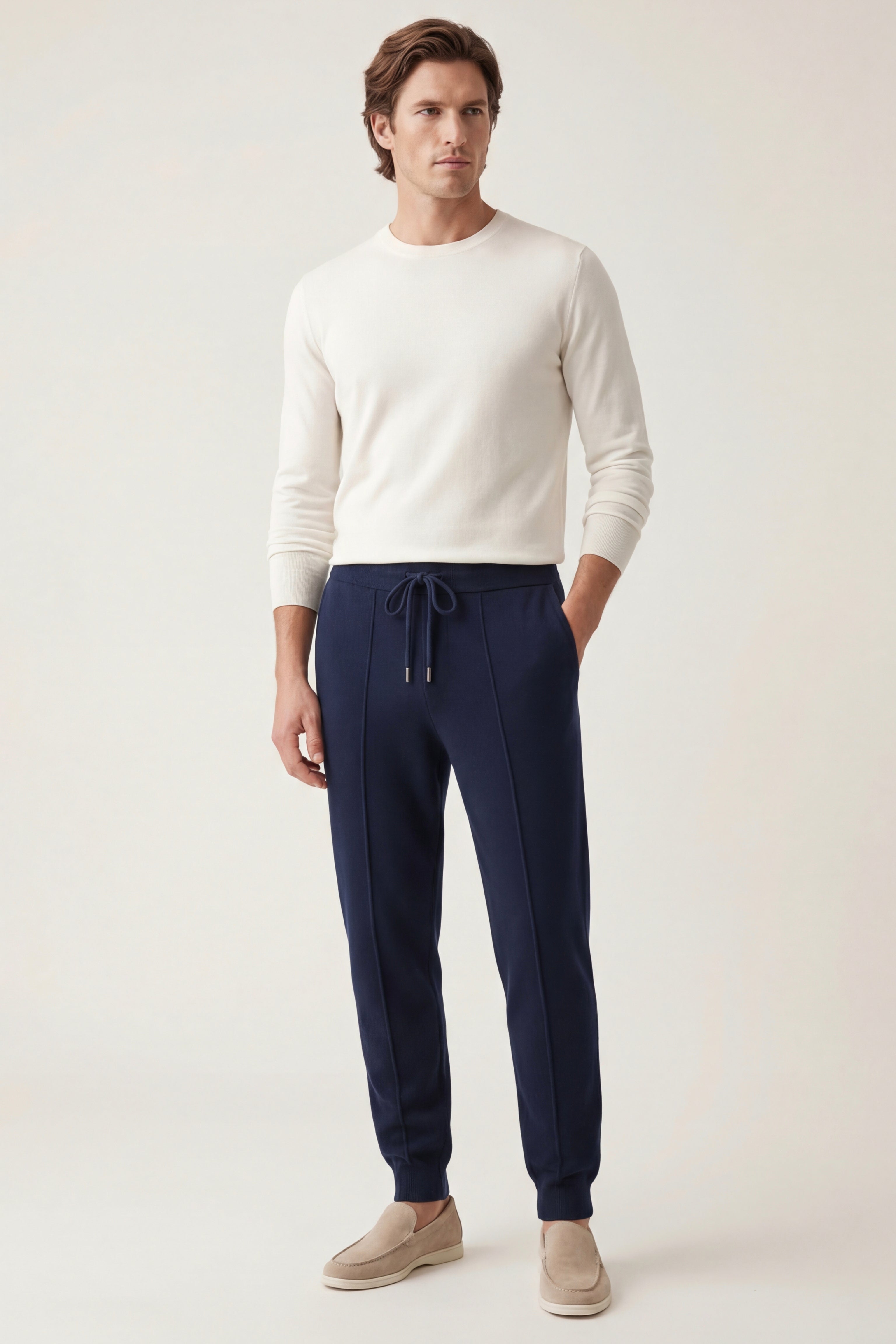 Sartore Cashmere Trousers Navy