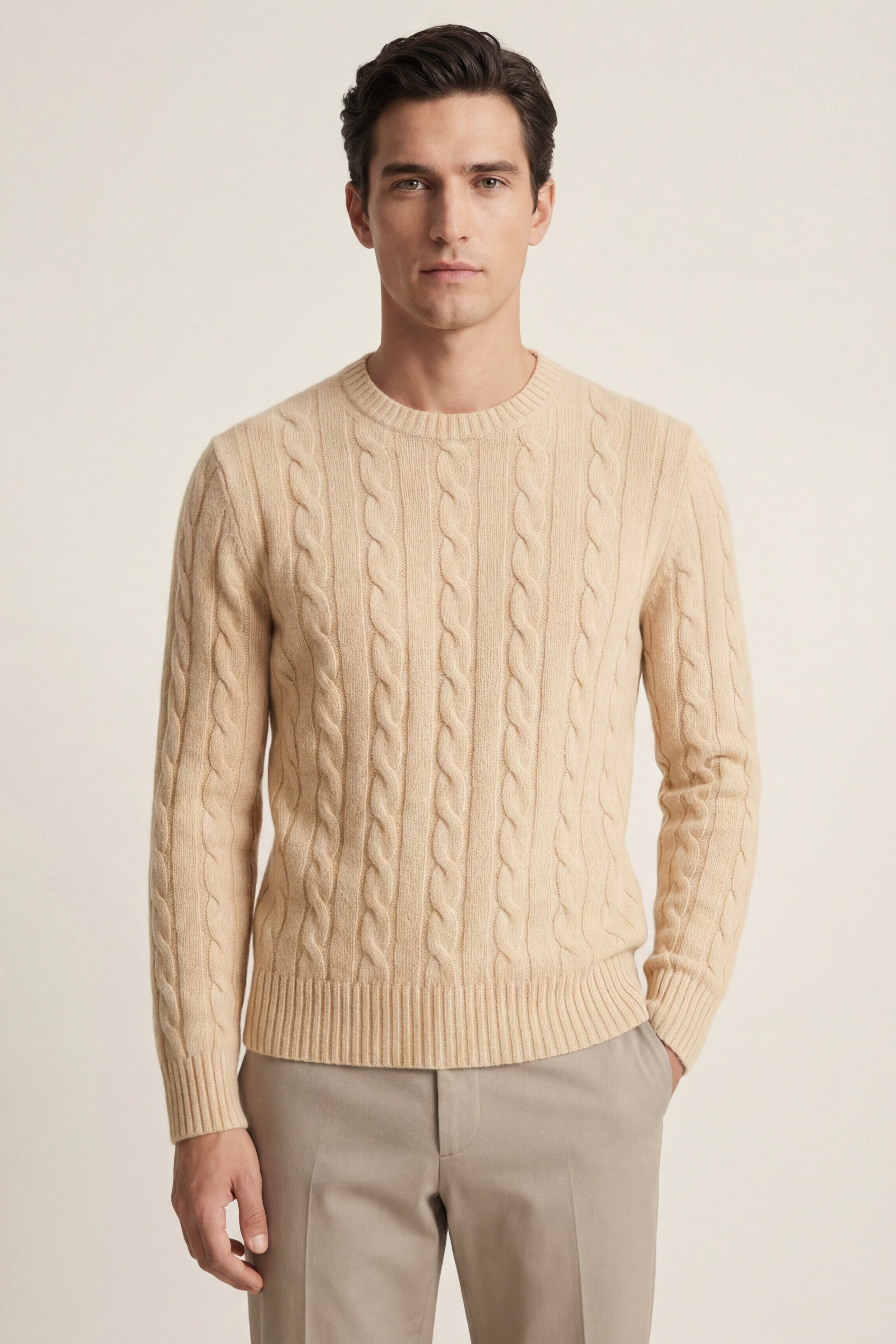 Soreno Cashmere Knit Beige