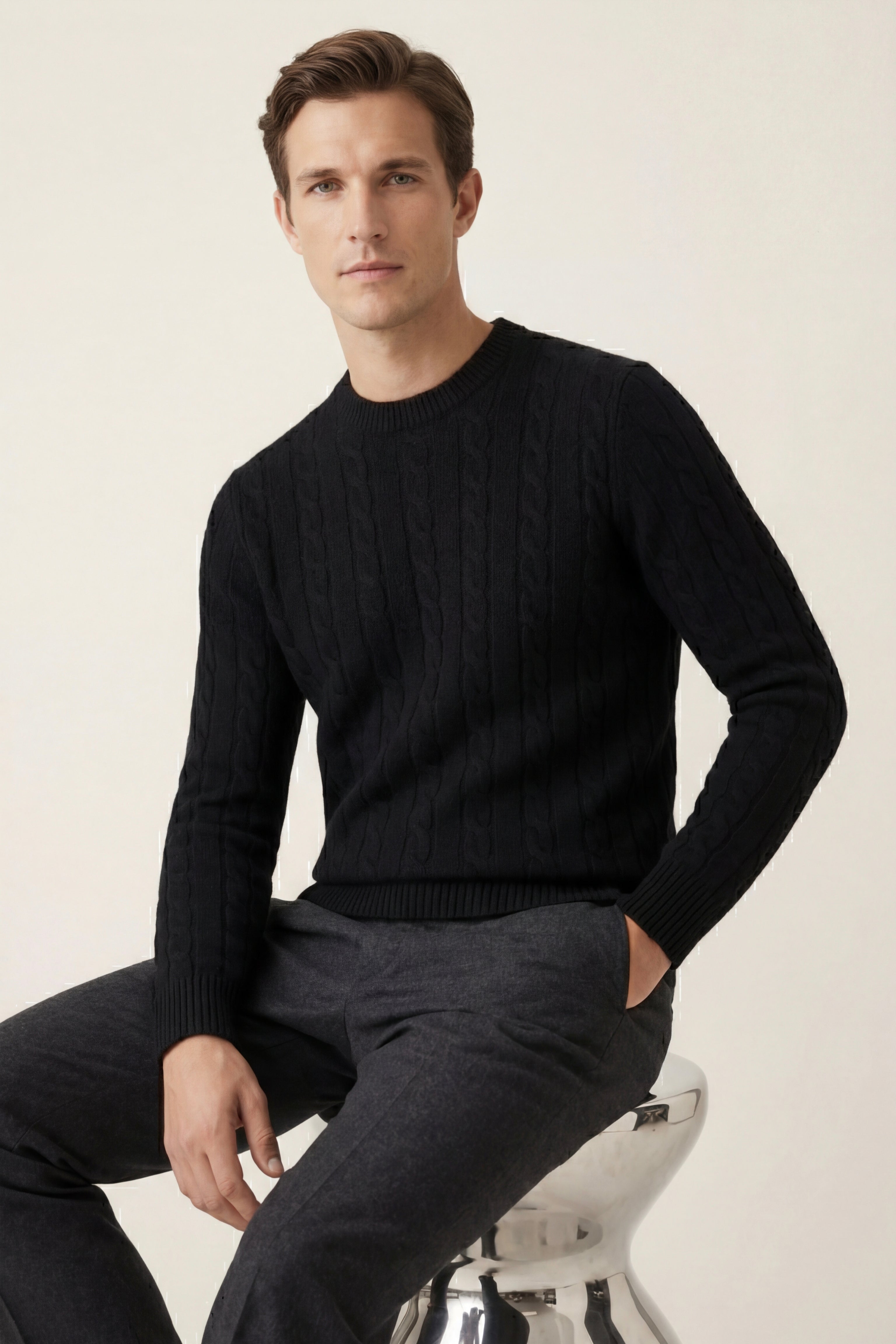 Soreno Cashmere Knit Black