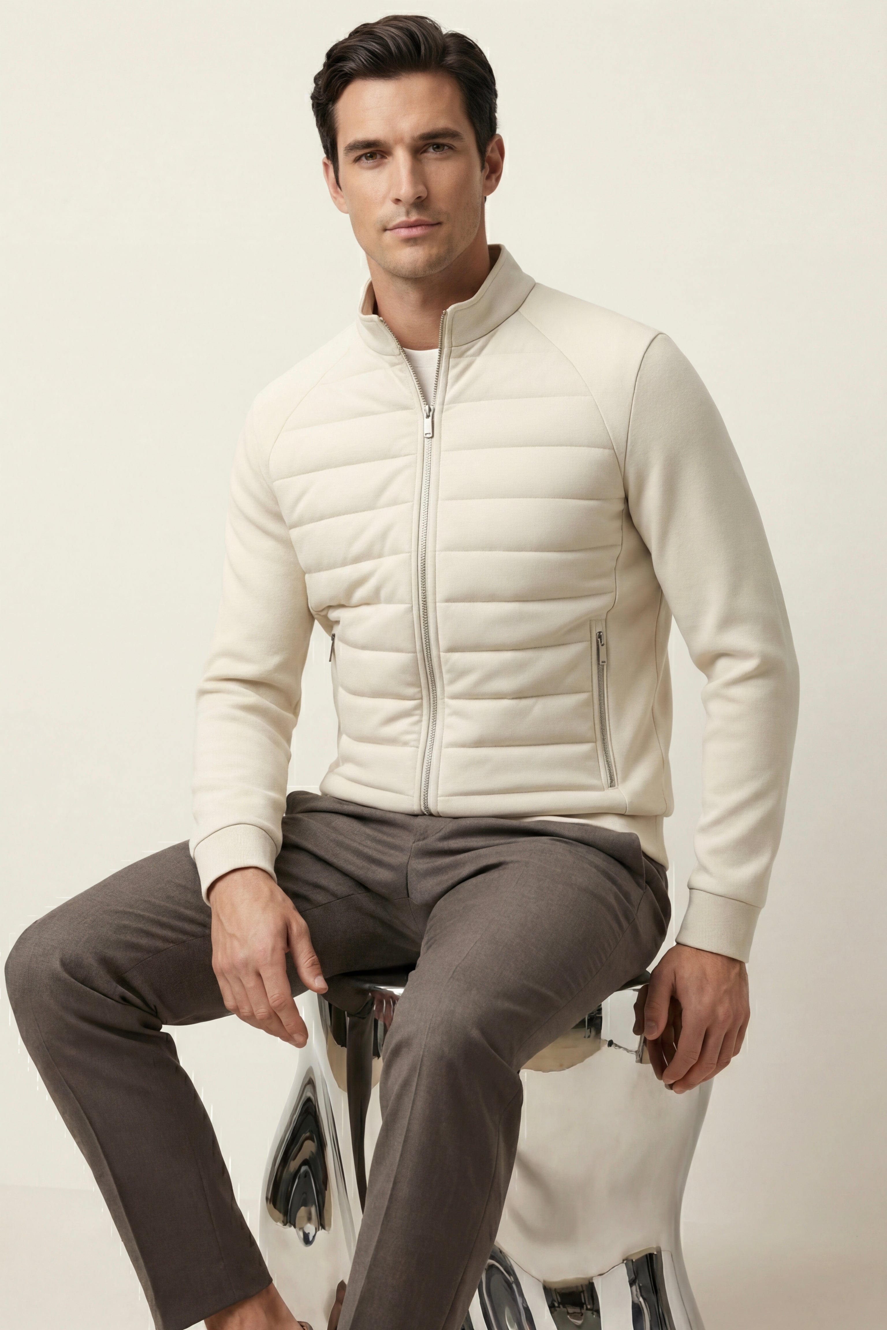 Bellori Wool Padded Jacket Ivory