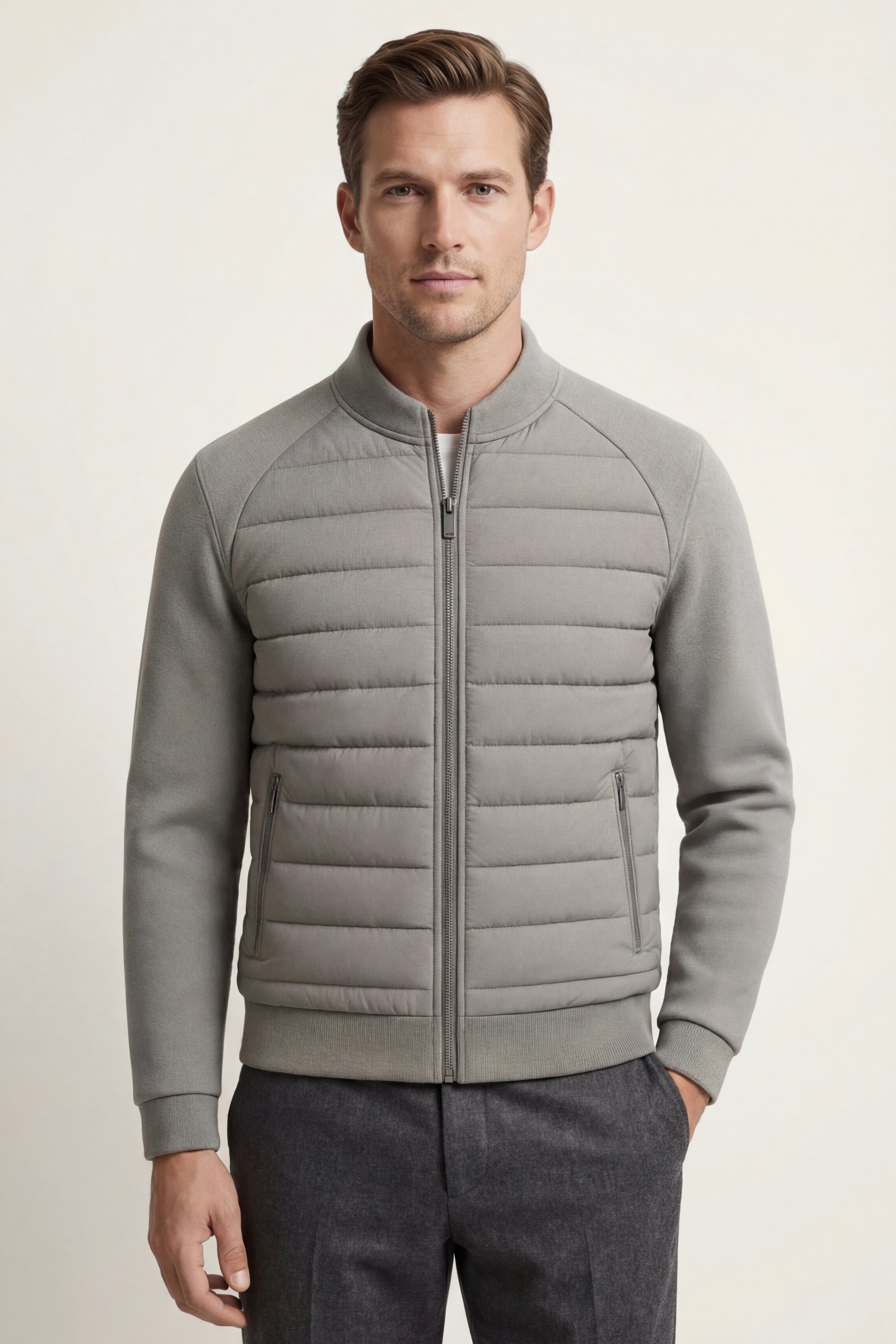 Bellori Wool Padded Jacket Grey