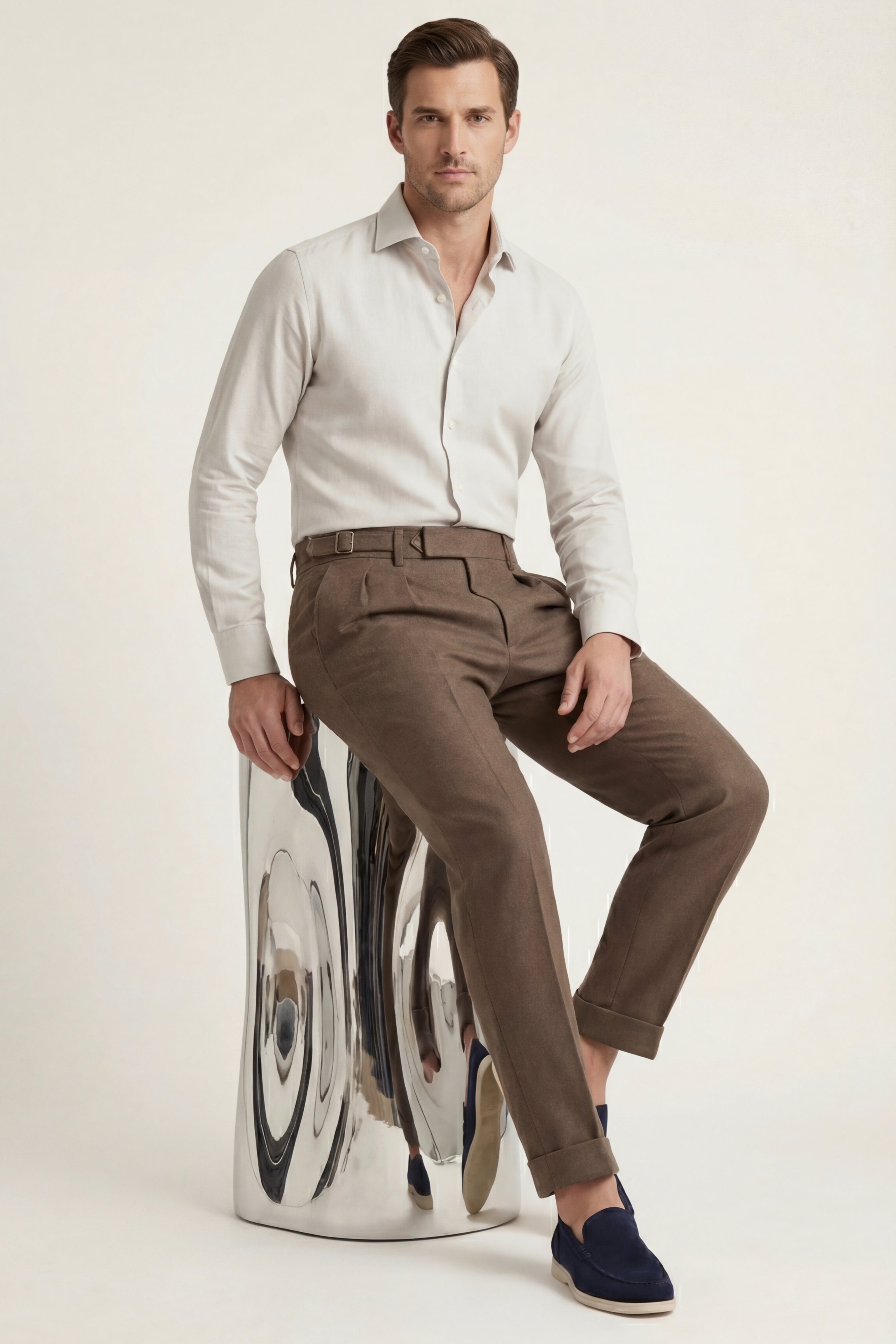 Lorano Merino Pantalon Khaki