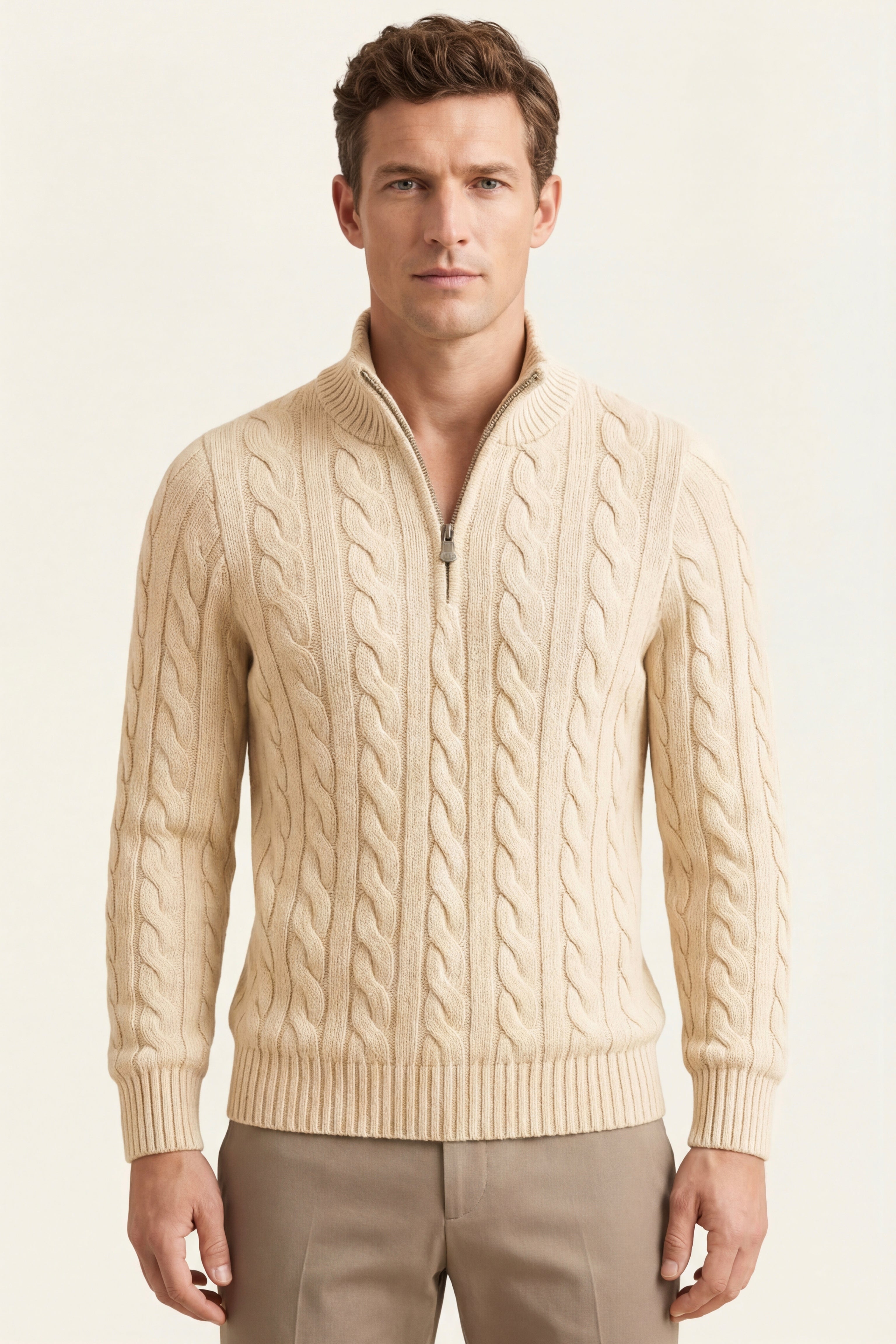 Medici Cable Knit Beige