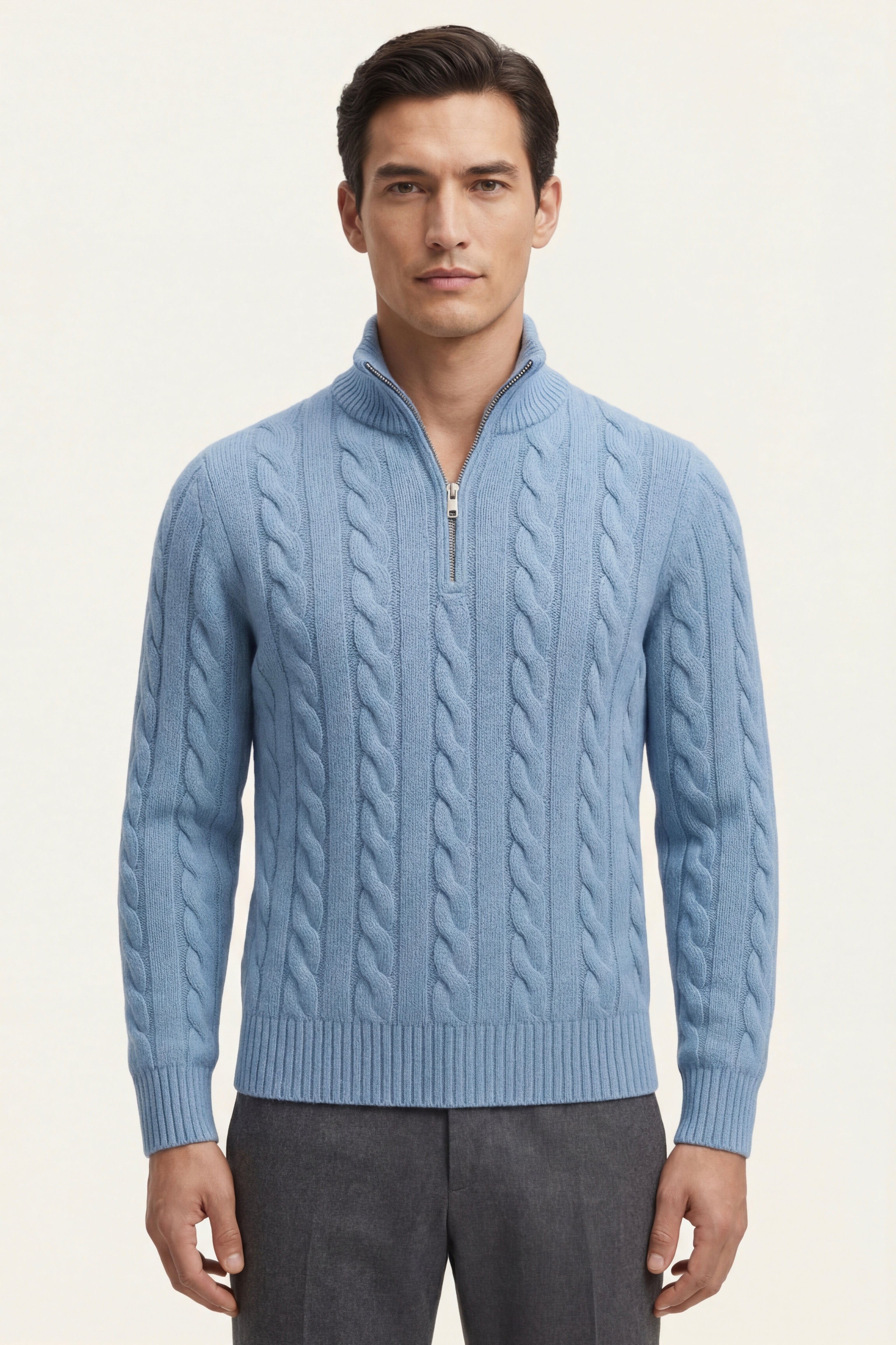 Medici Cable Knit Light Blue