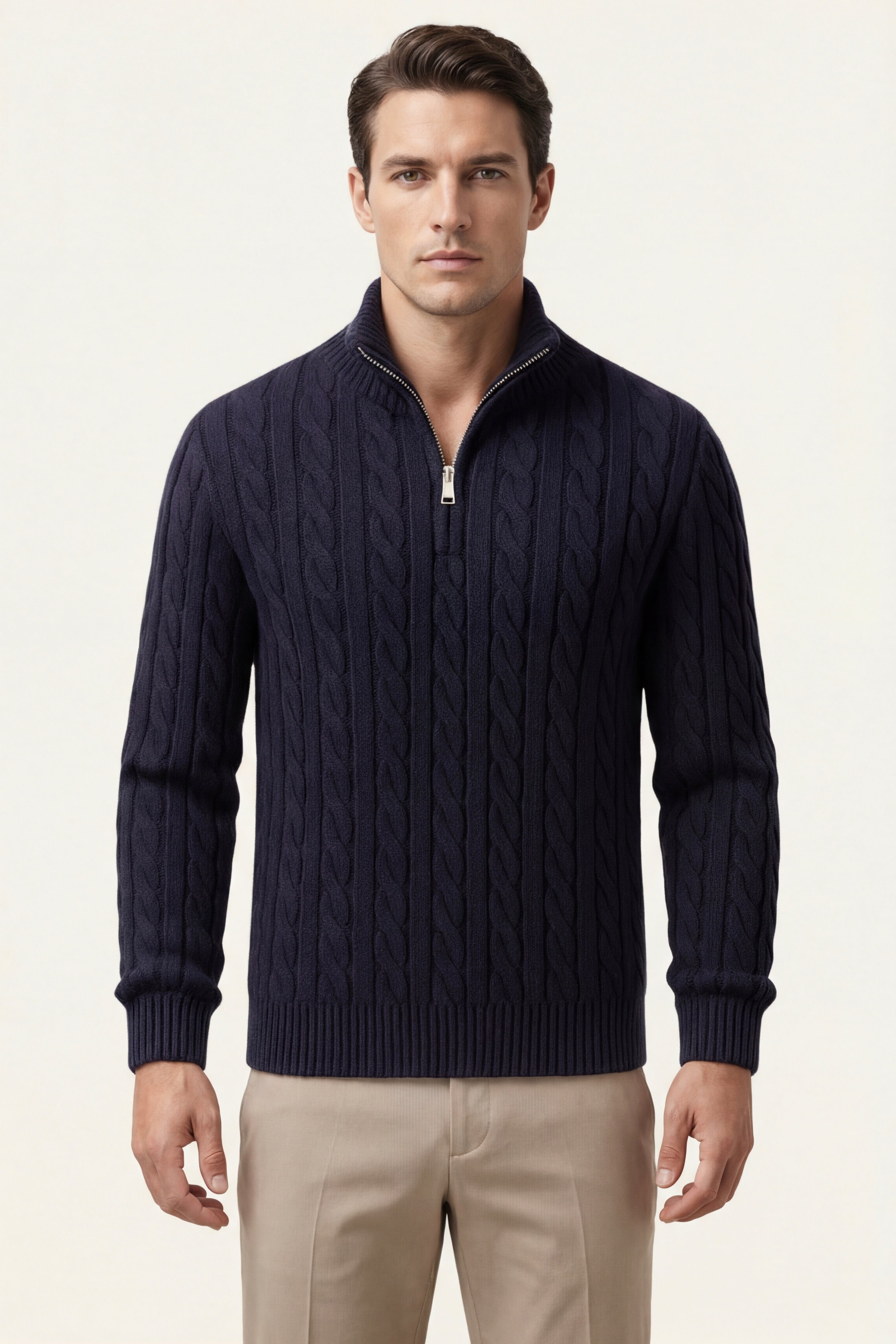 Medici Cable Knit Navy