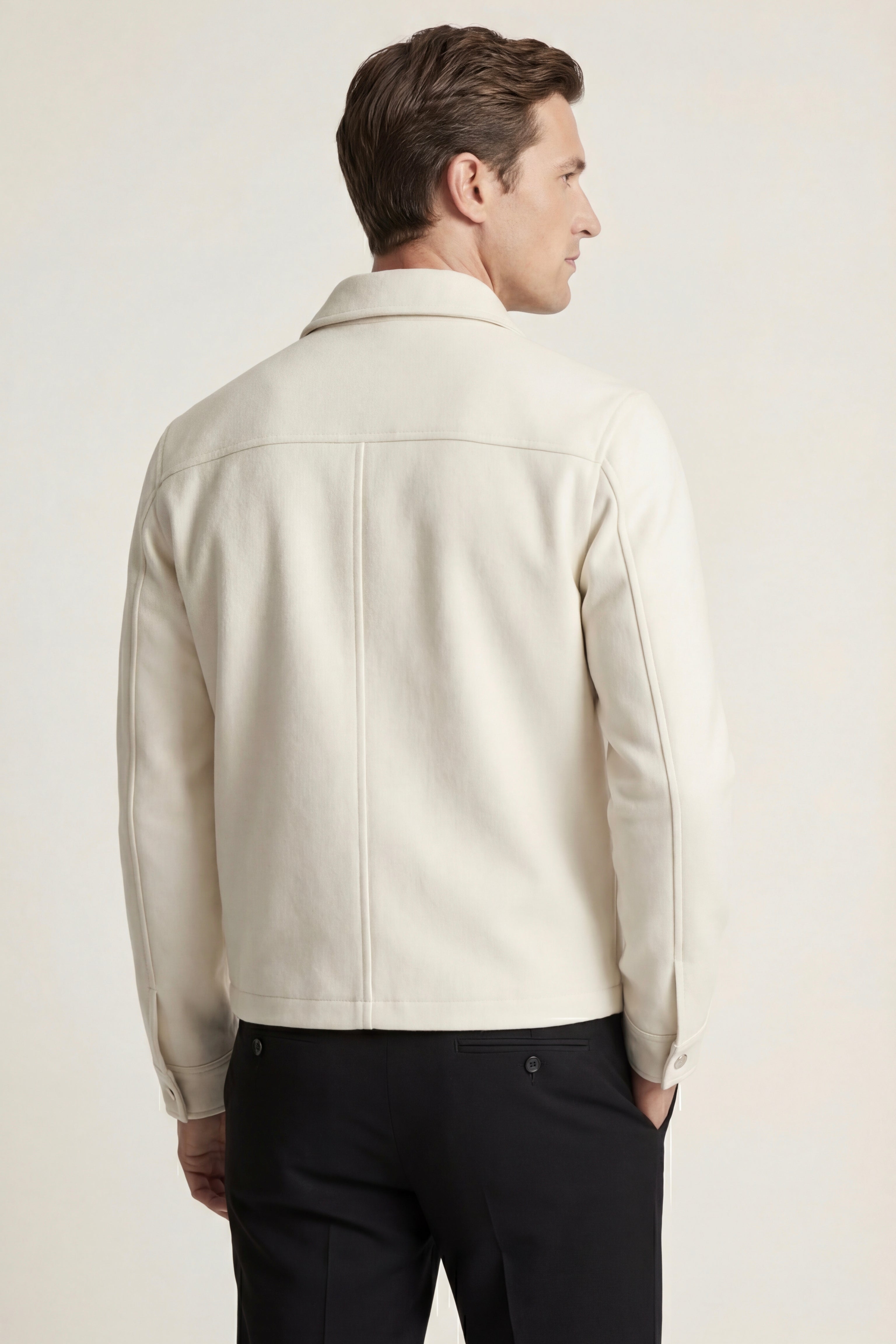 Carlo Zip Jacket Ivory
