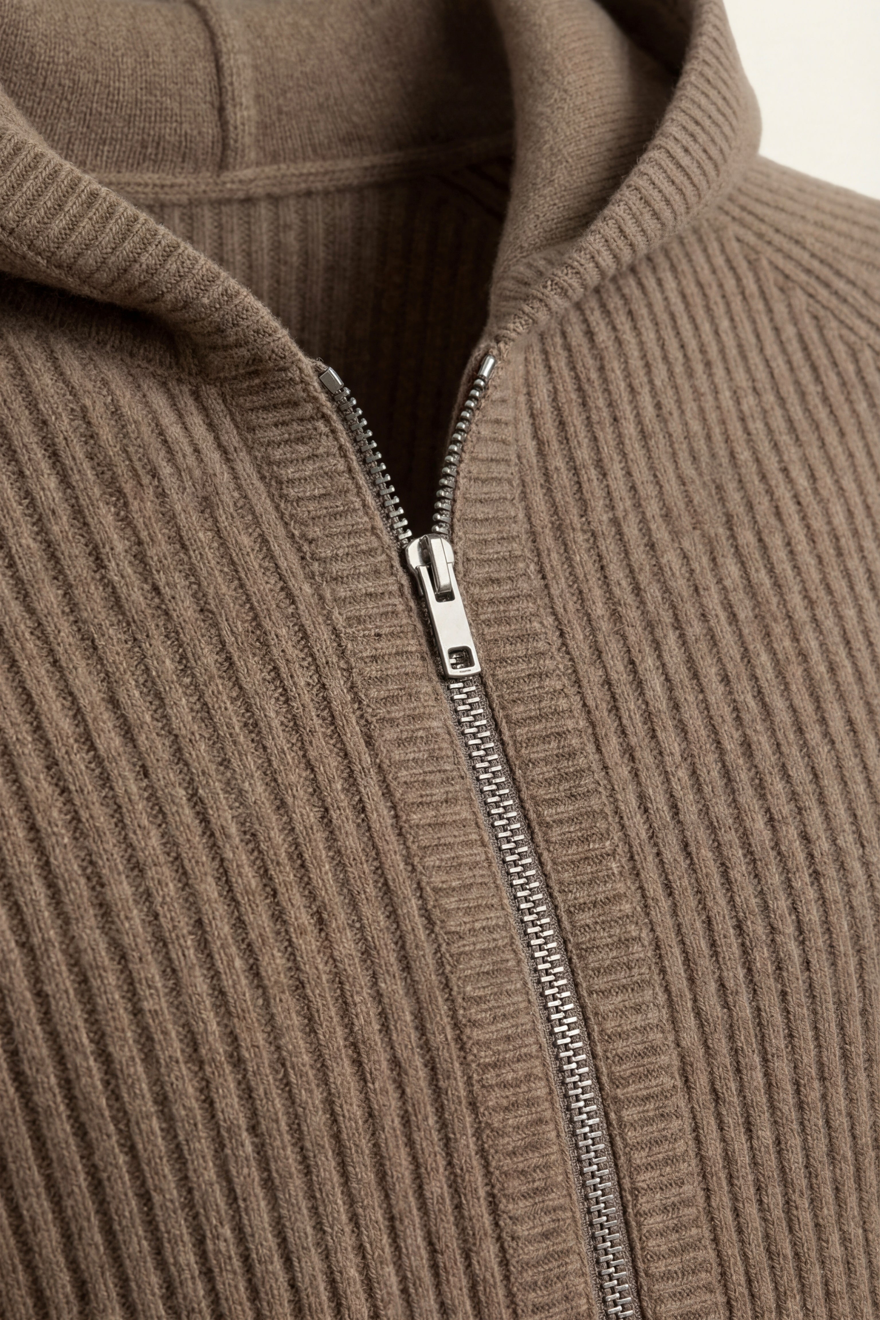 Sorrento Hooded Knit Brown