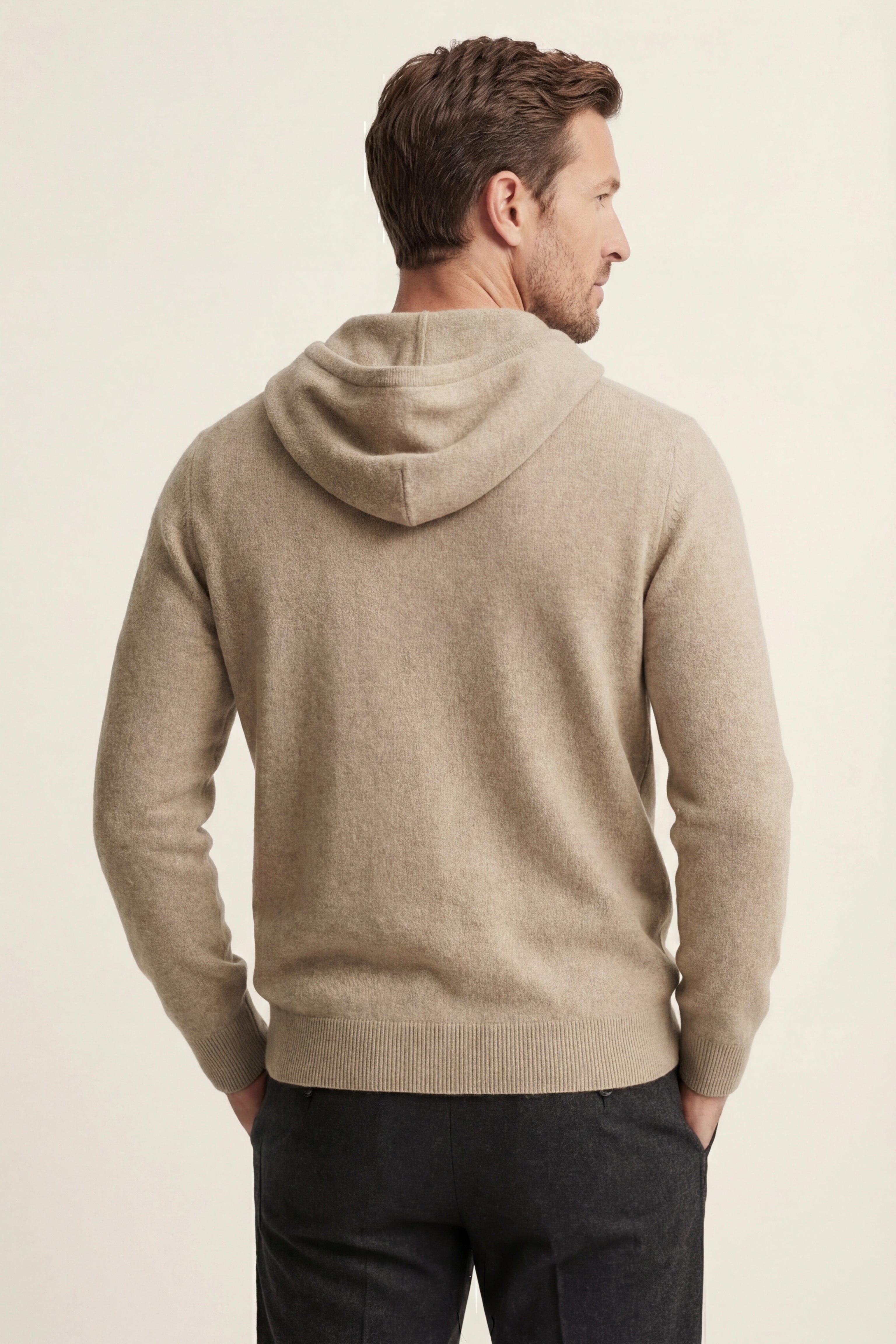 Tavole Hooded Zip Taupe