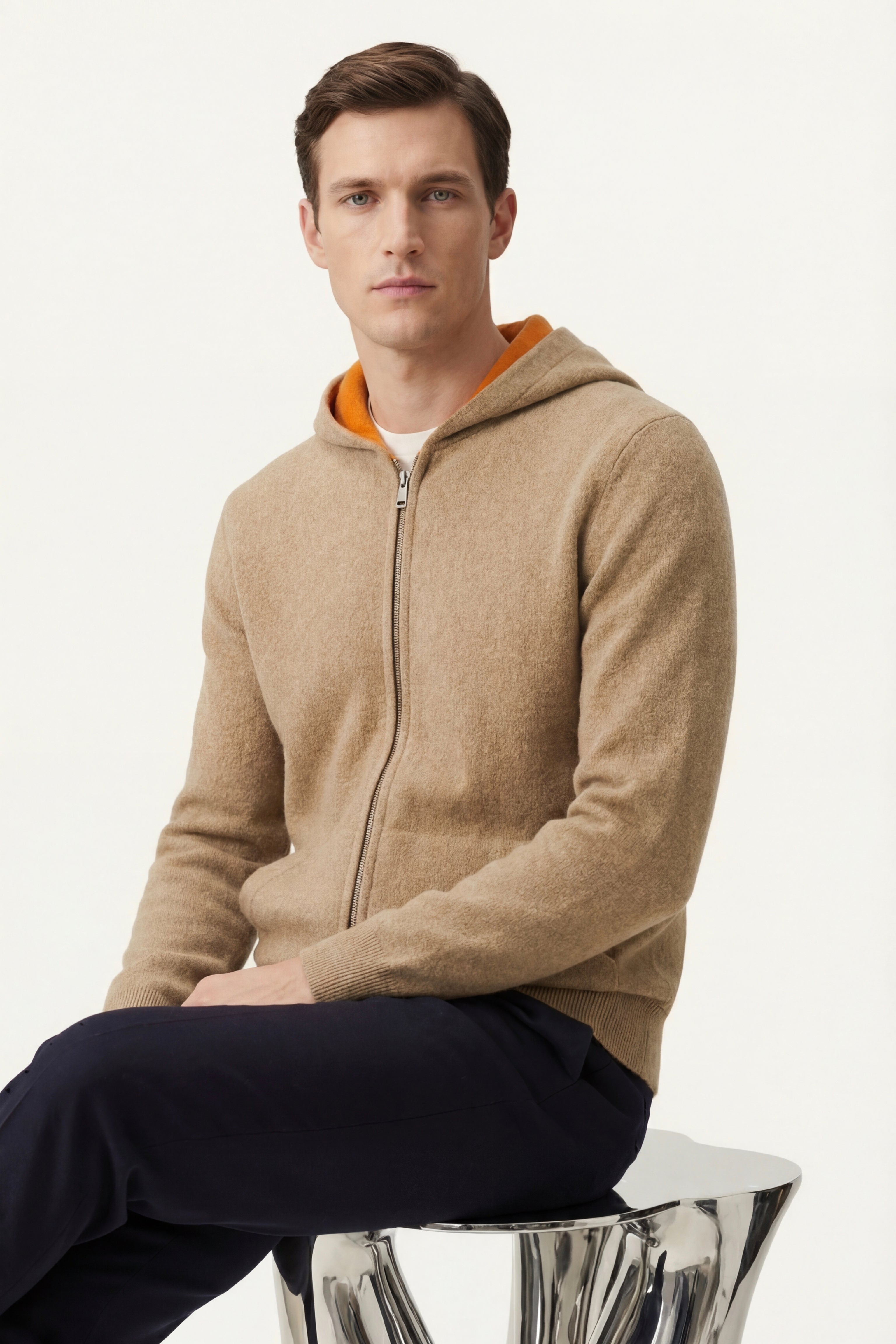 Novaro Hooded Zip Knit