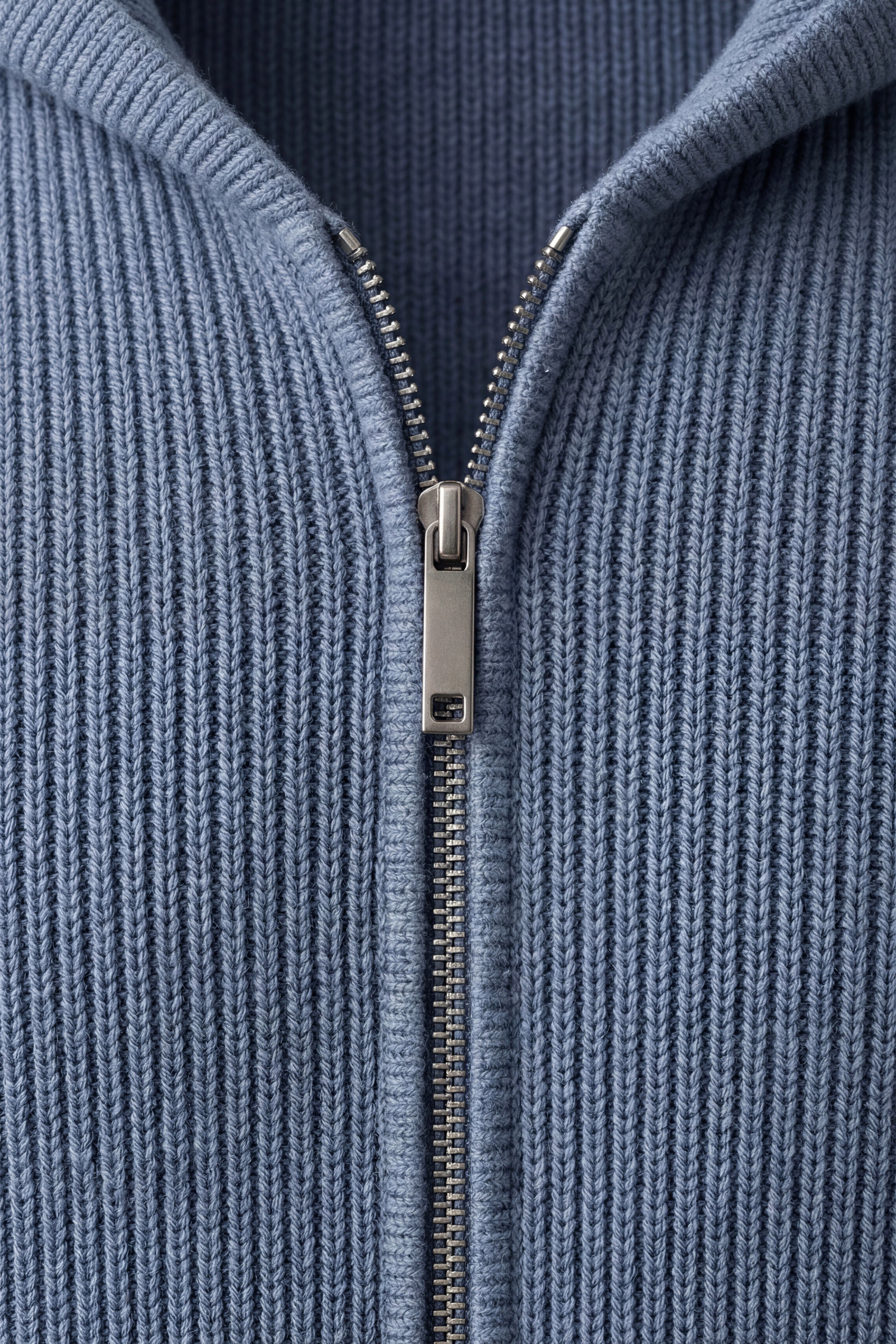 Amalfi Merino Hooded Sweater Light Blue