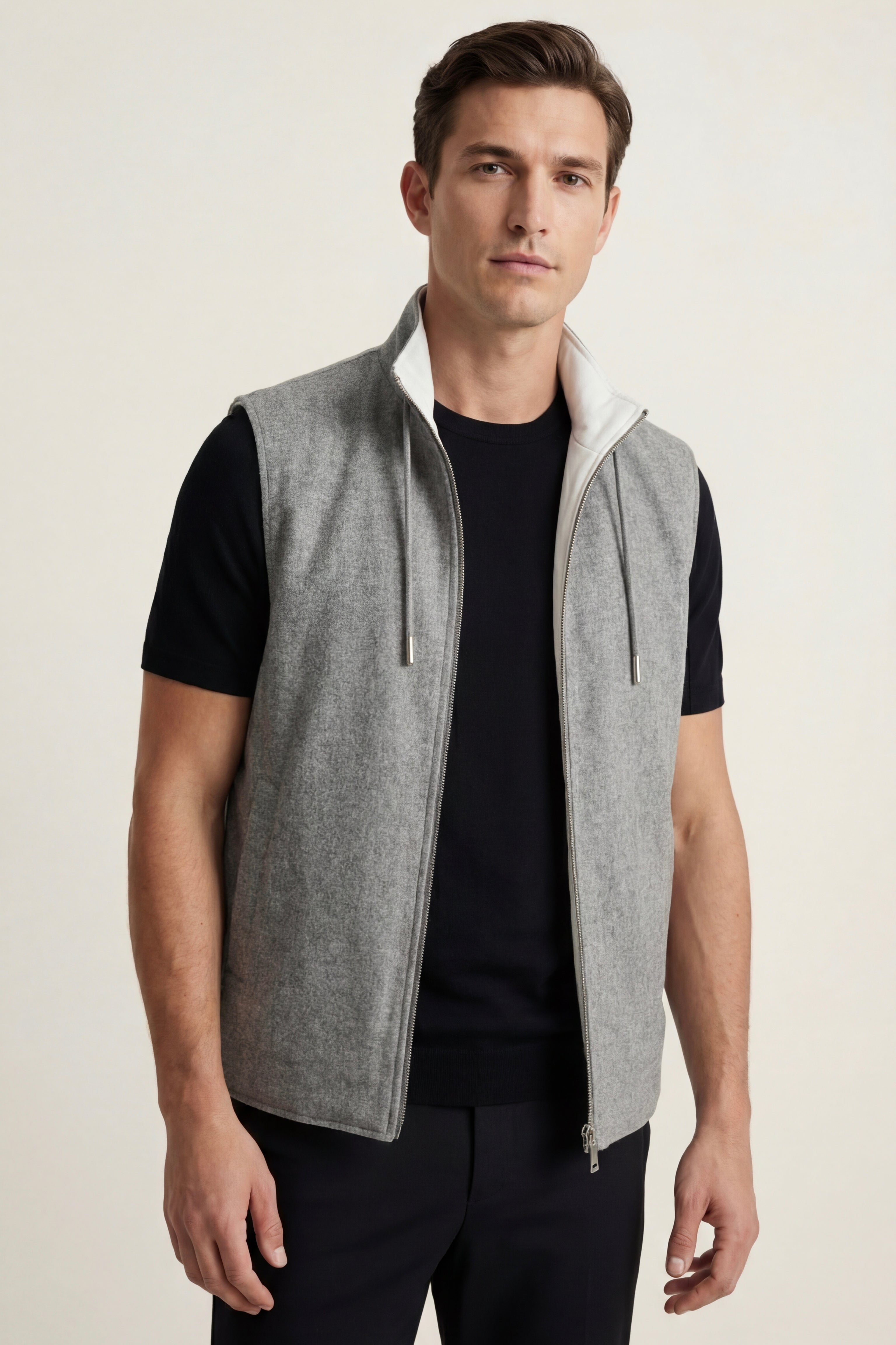 Leonis Reversible Vest Ivory