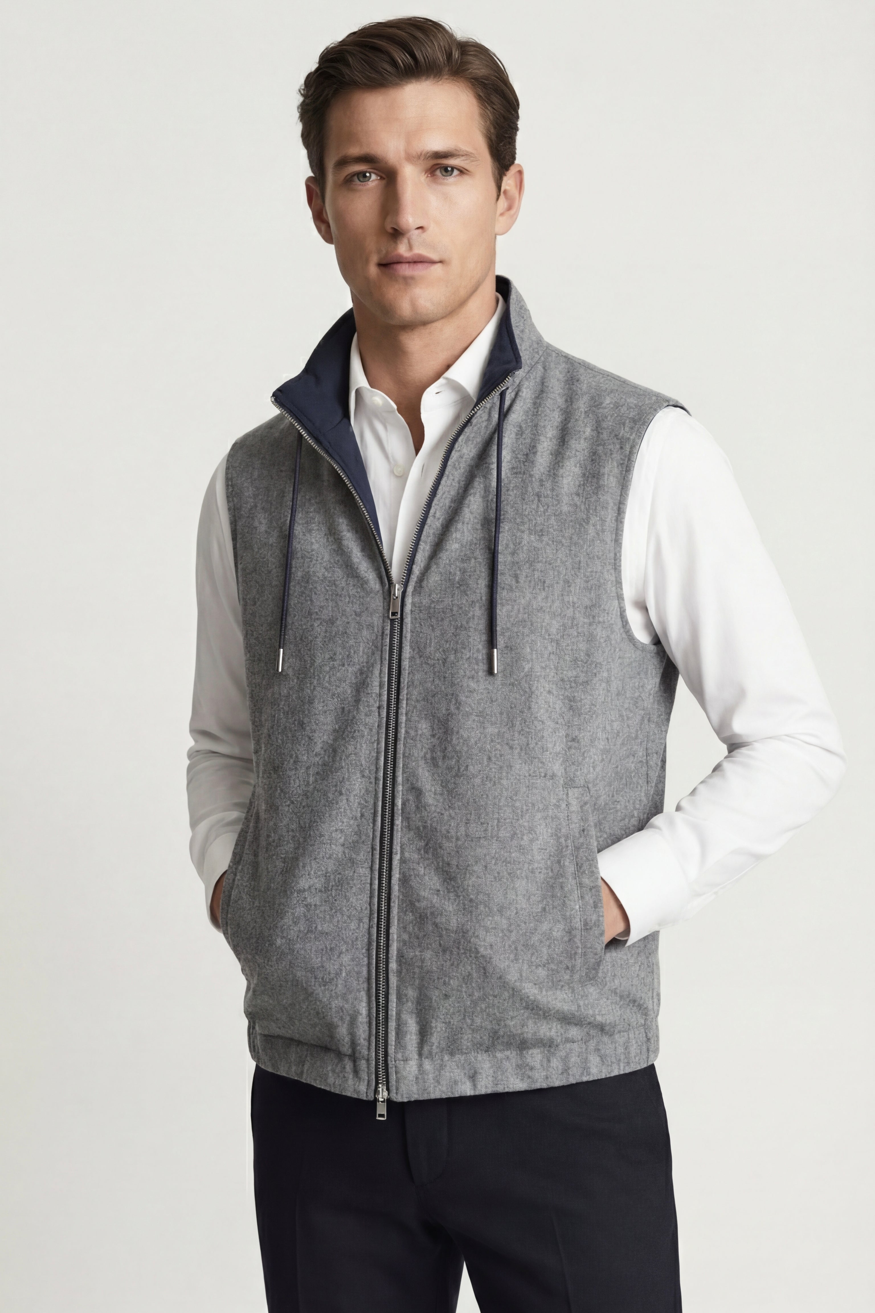 Leonis Reversible Vest Navy
