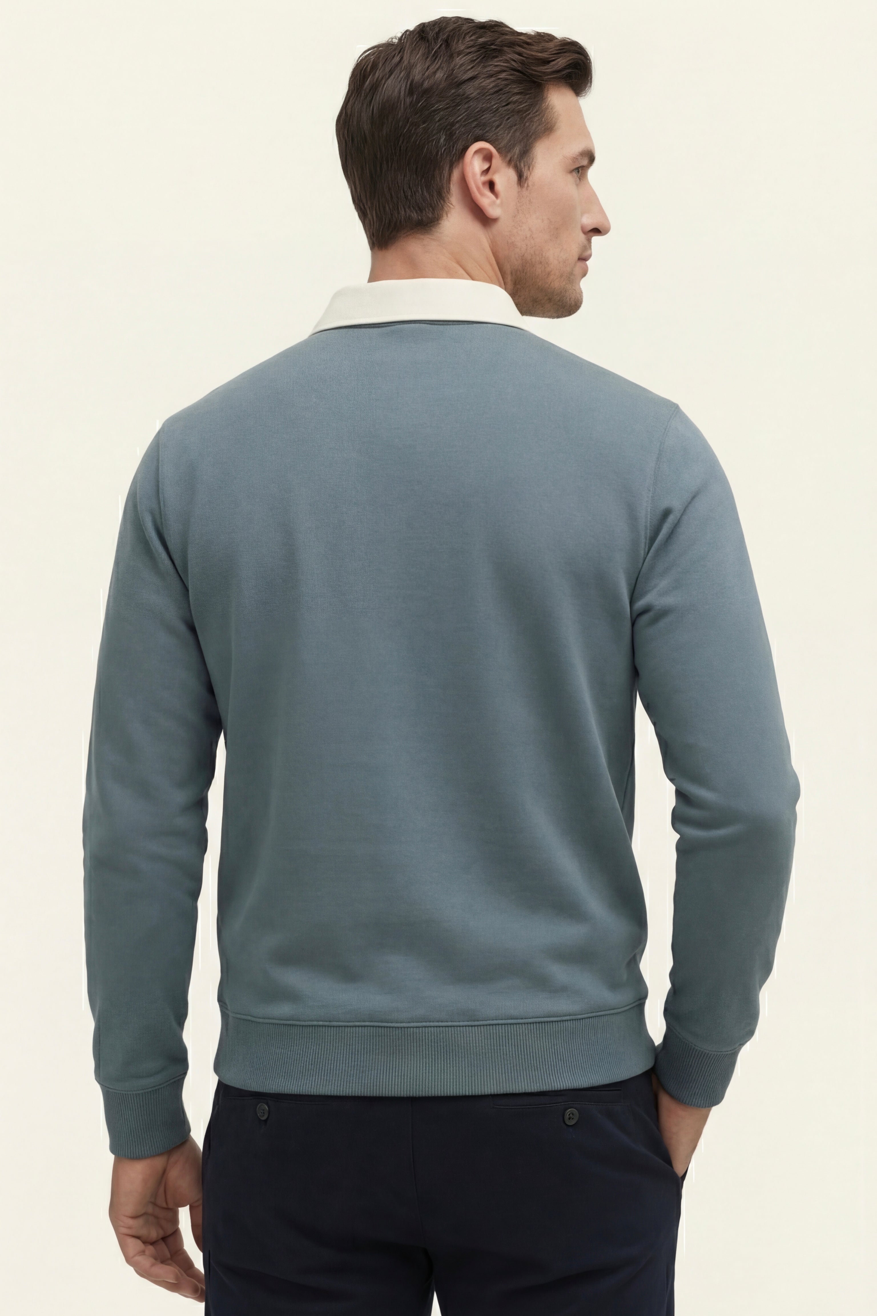 Valerio Polo Knit Cyan