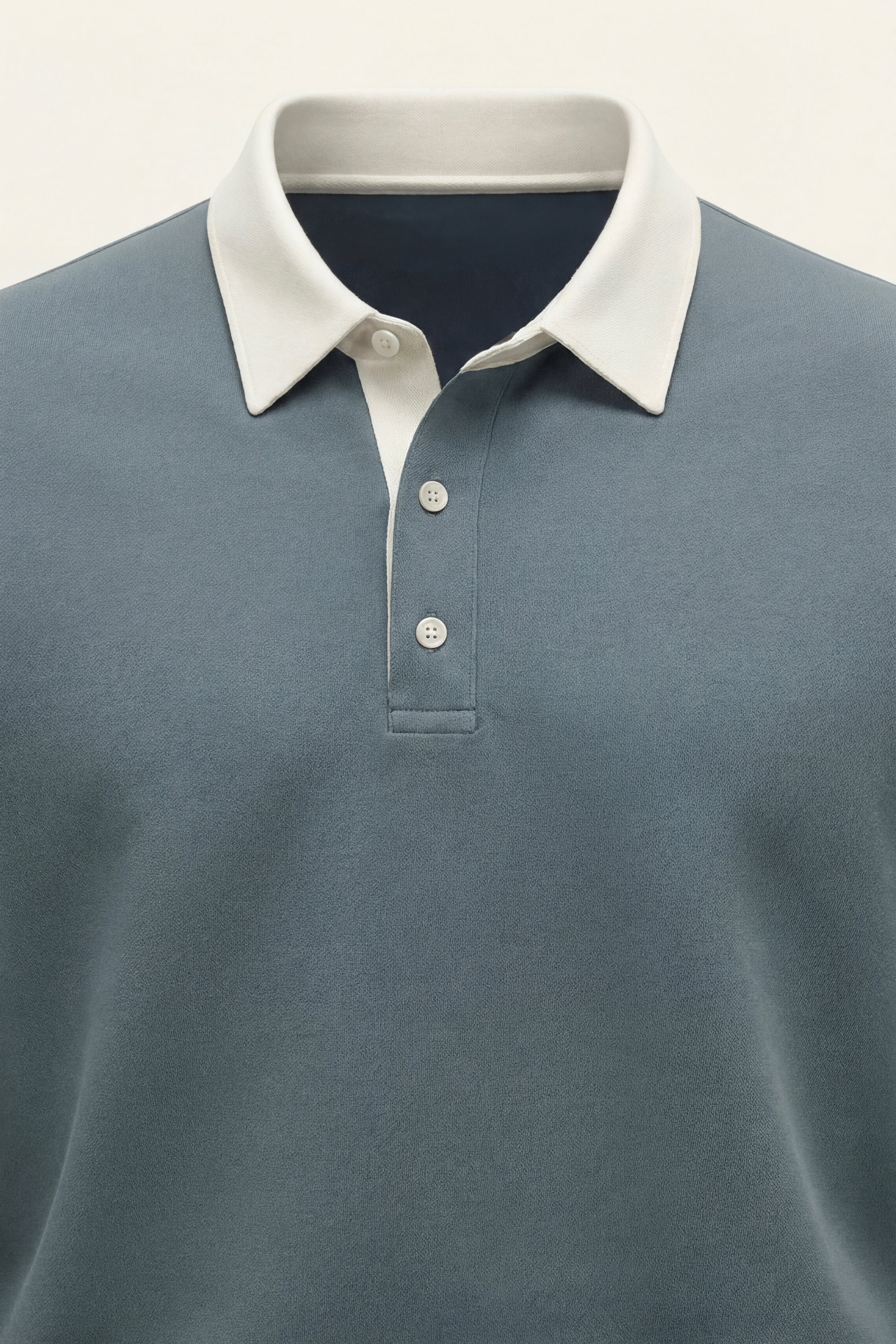 Valerio Polo Knit Cyan