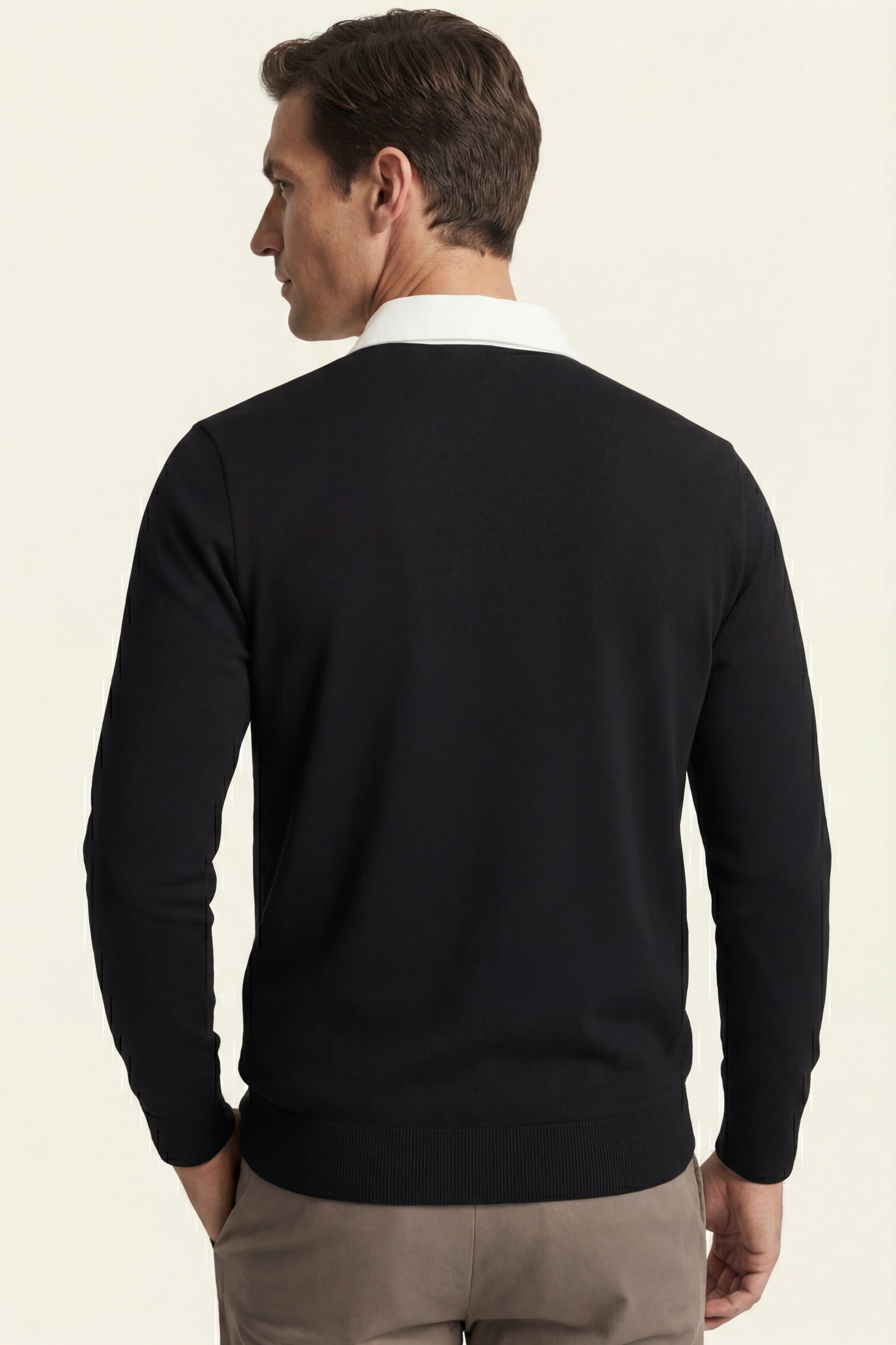 Valerio Polo Knit Black