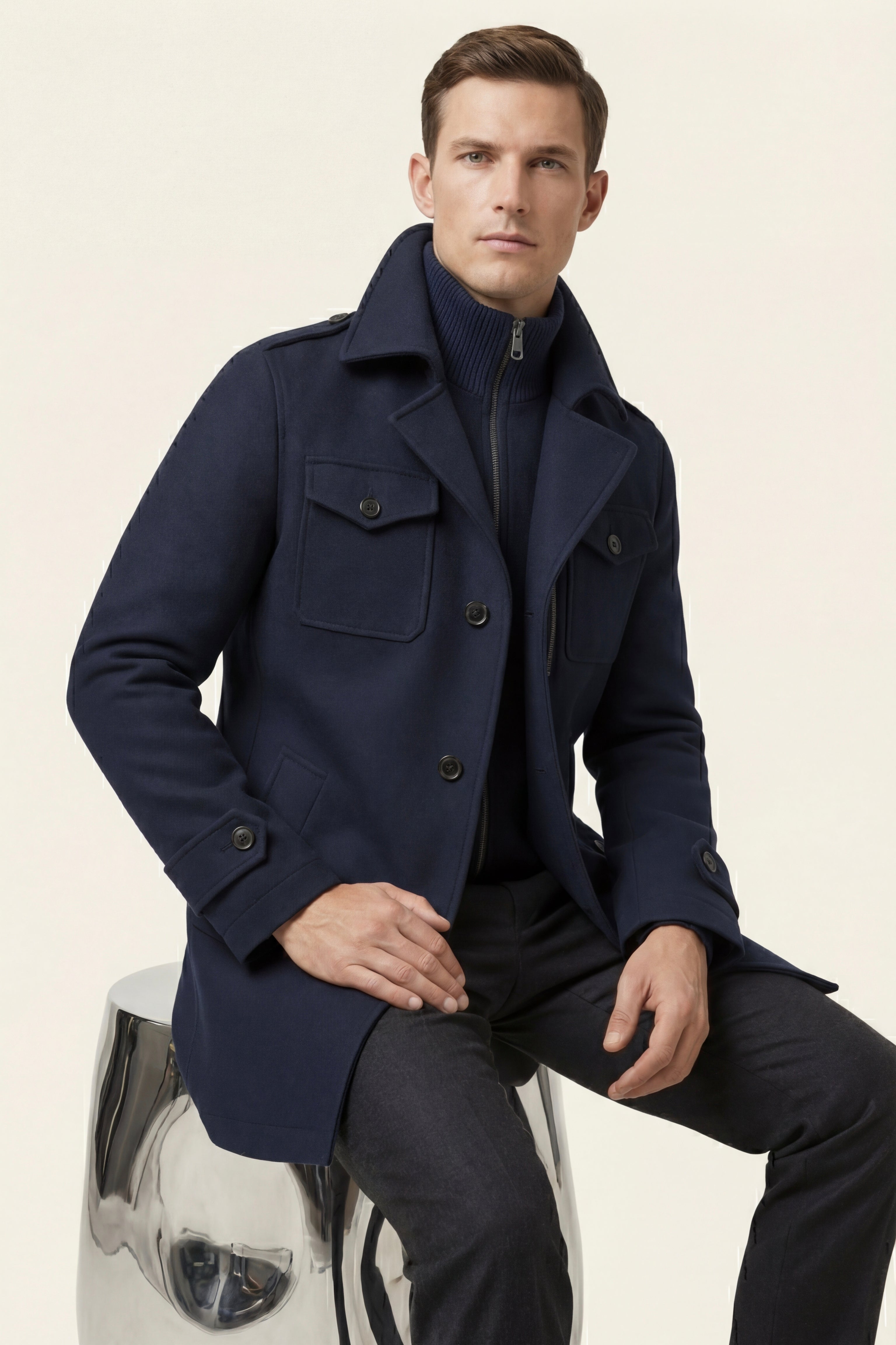 Melvin Field Coat Navy