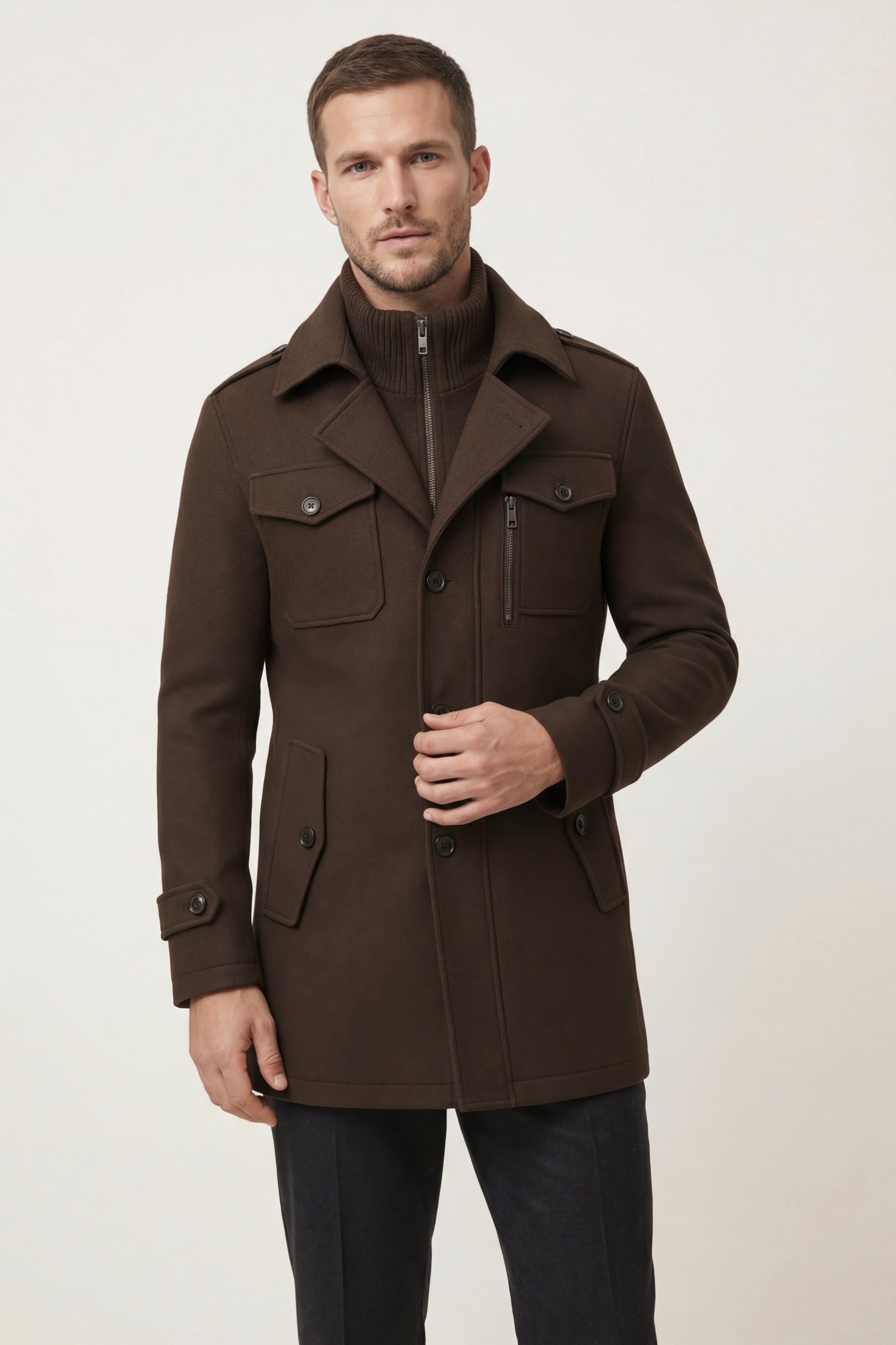 Melvin Field Coat Brown
