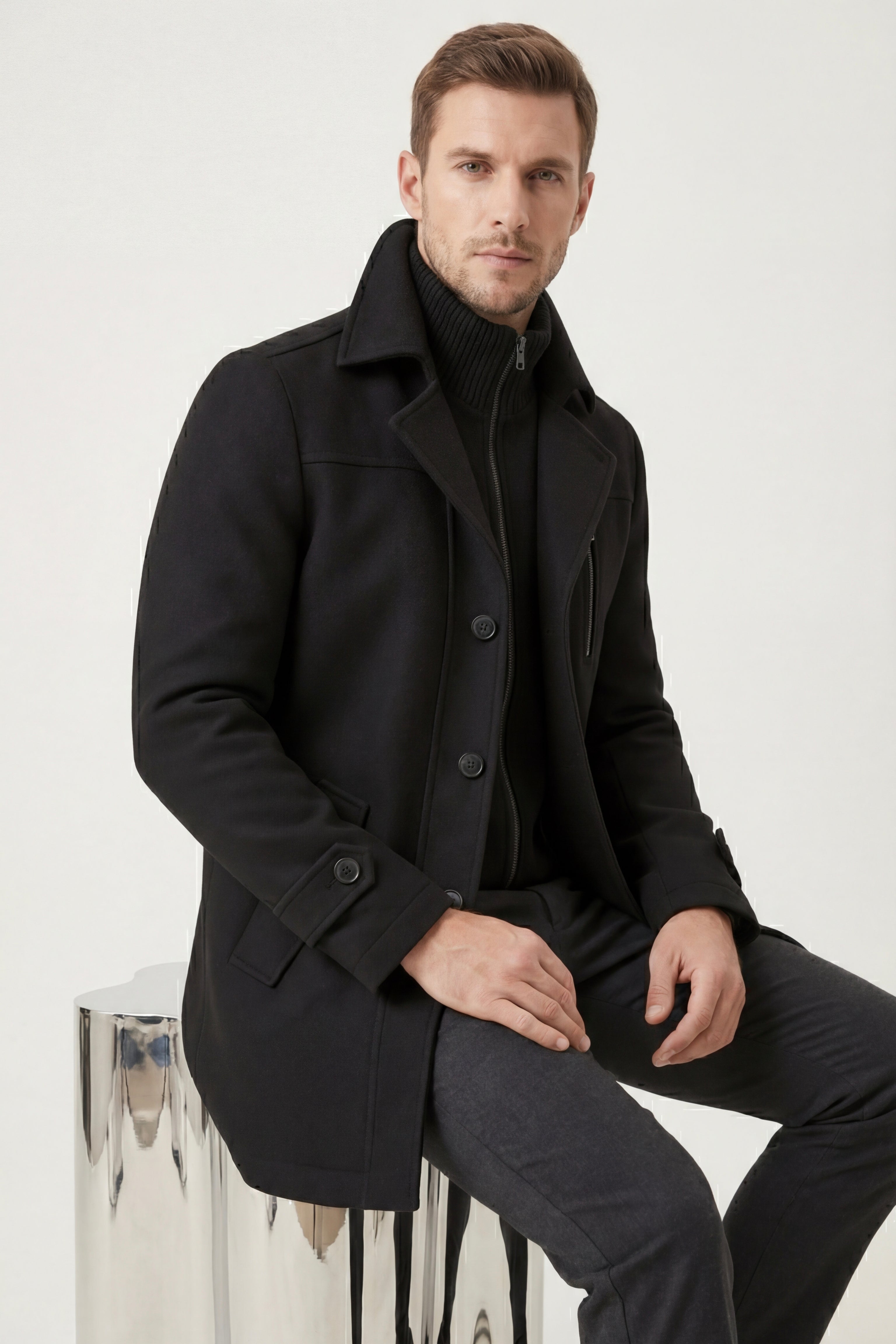 Melvin Field Coat Black