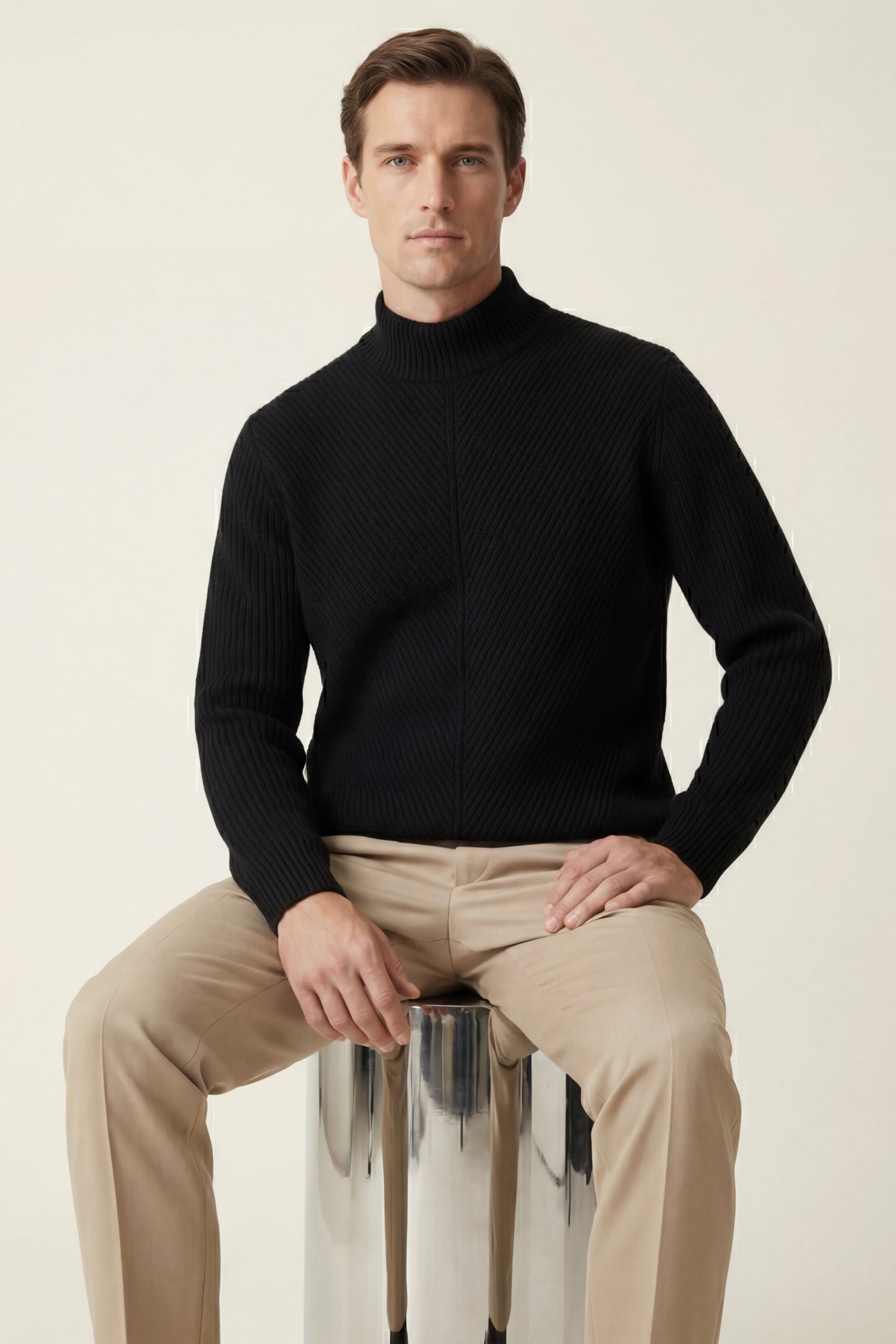 Montari Merino Wool Knit Black