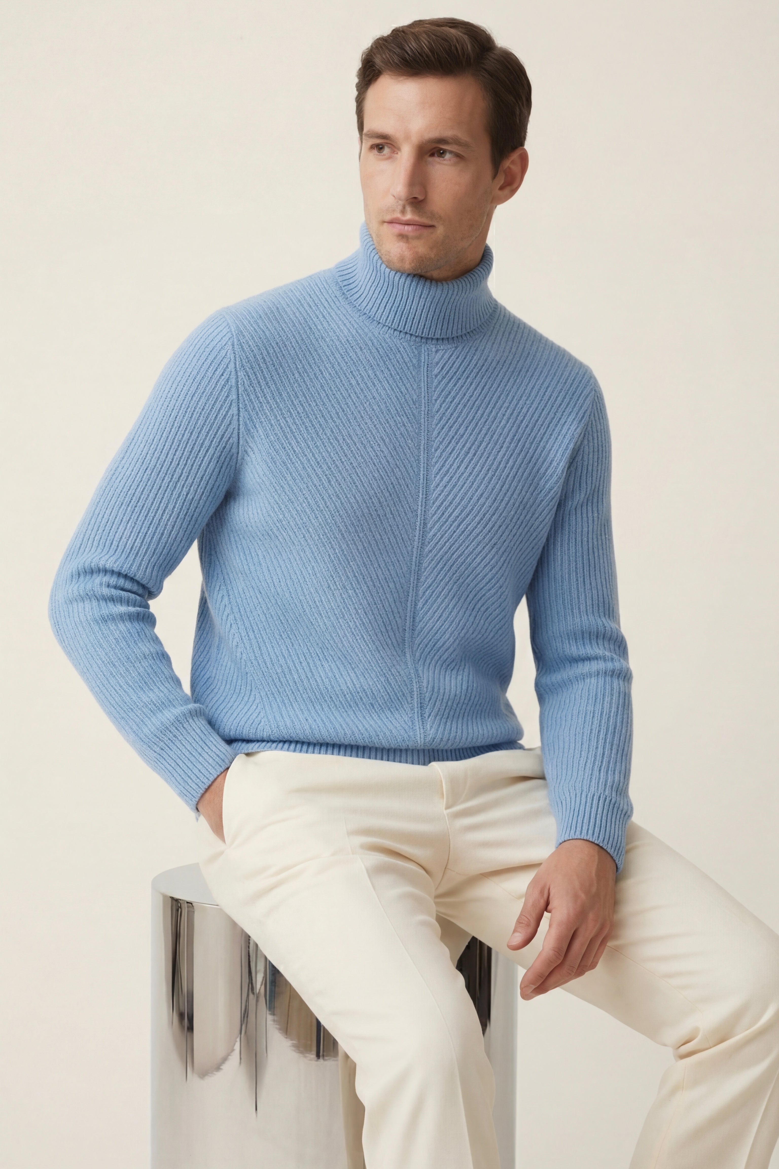 Montari Merino Wool Knit Blue