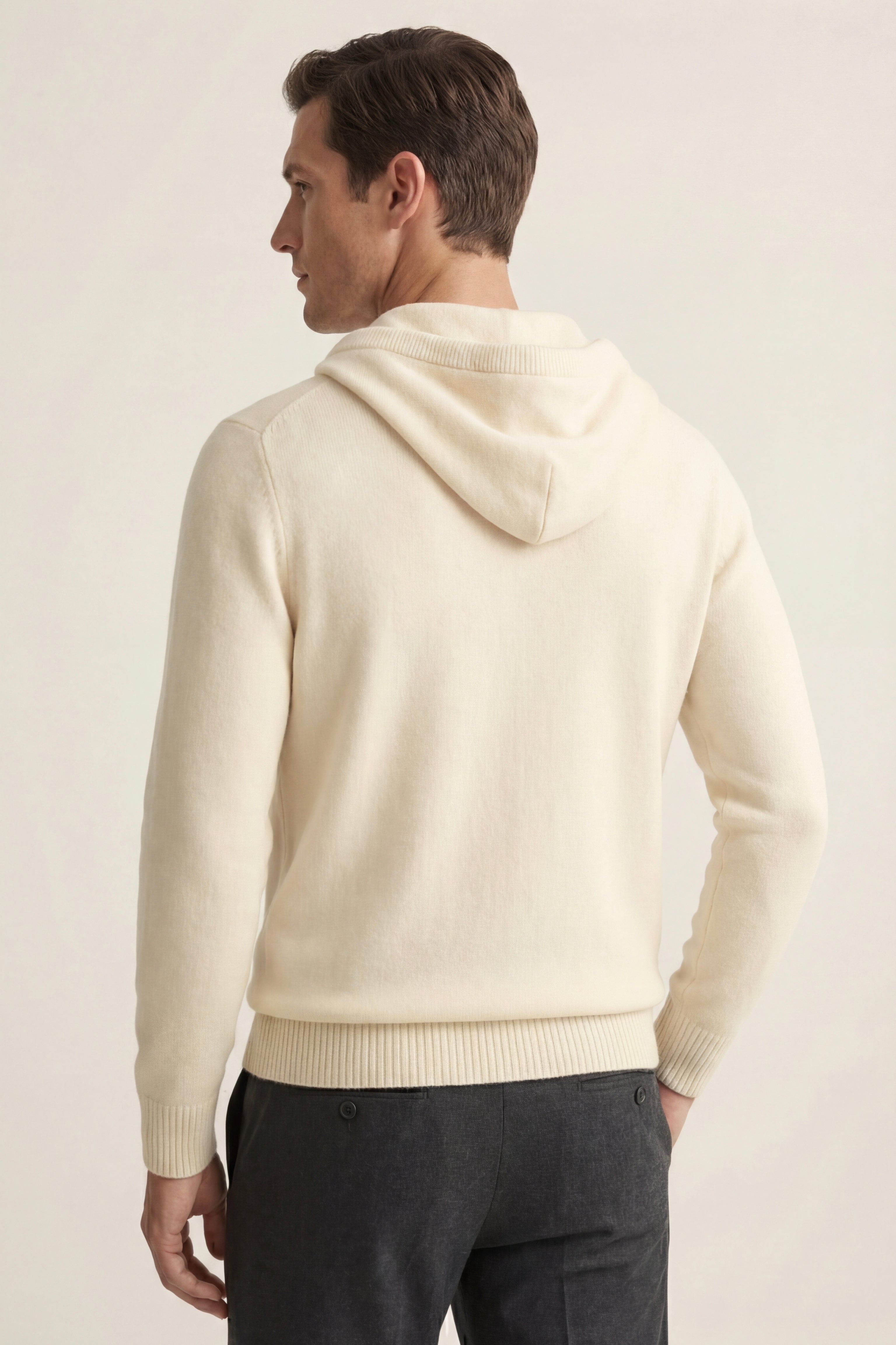 Taviano Hooded Knit Cream