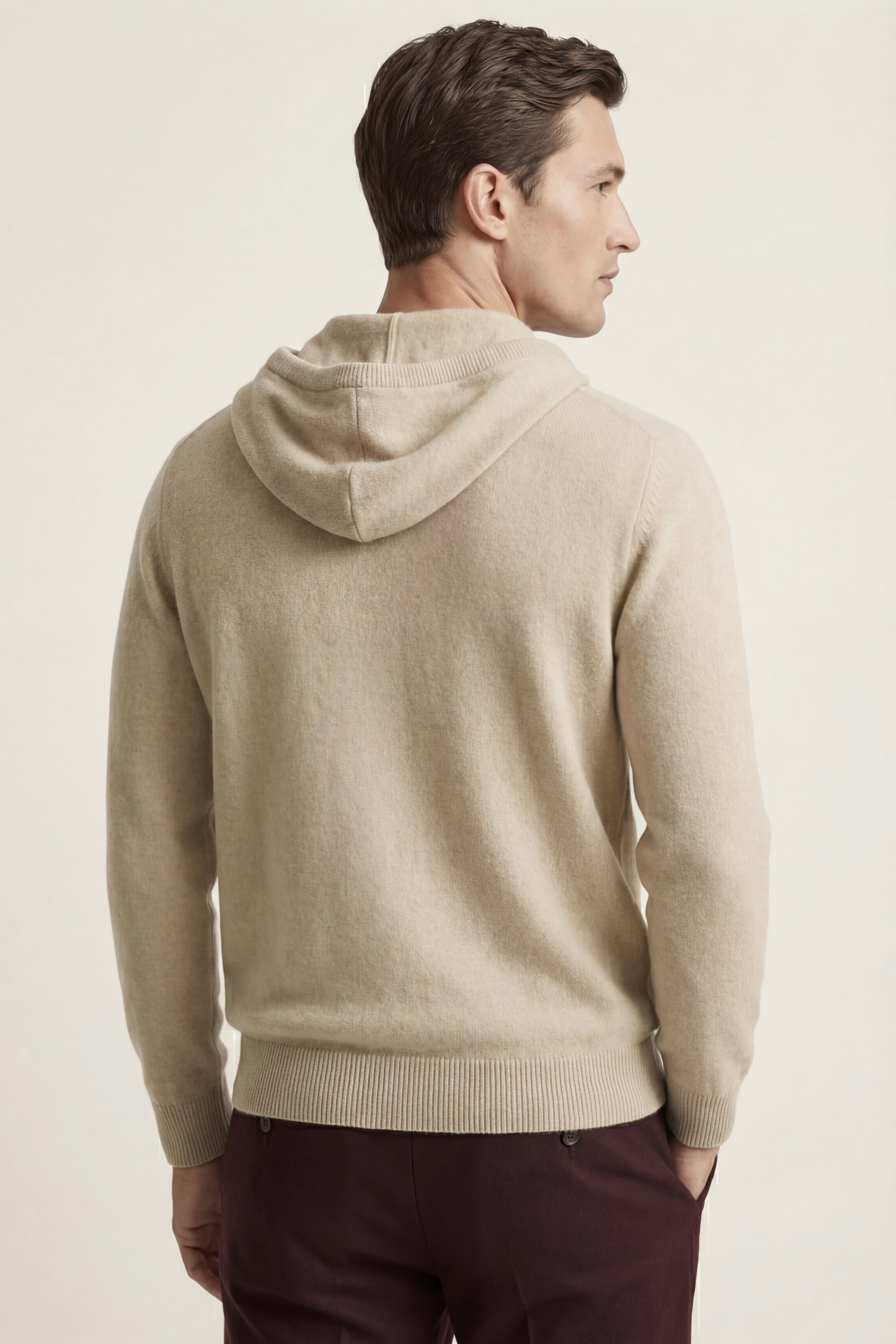 Taviano Hooded Knit Beige