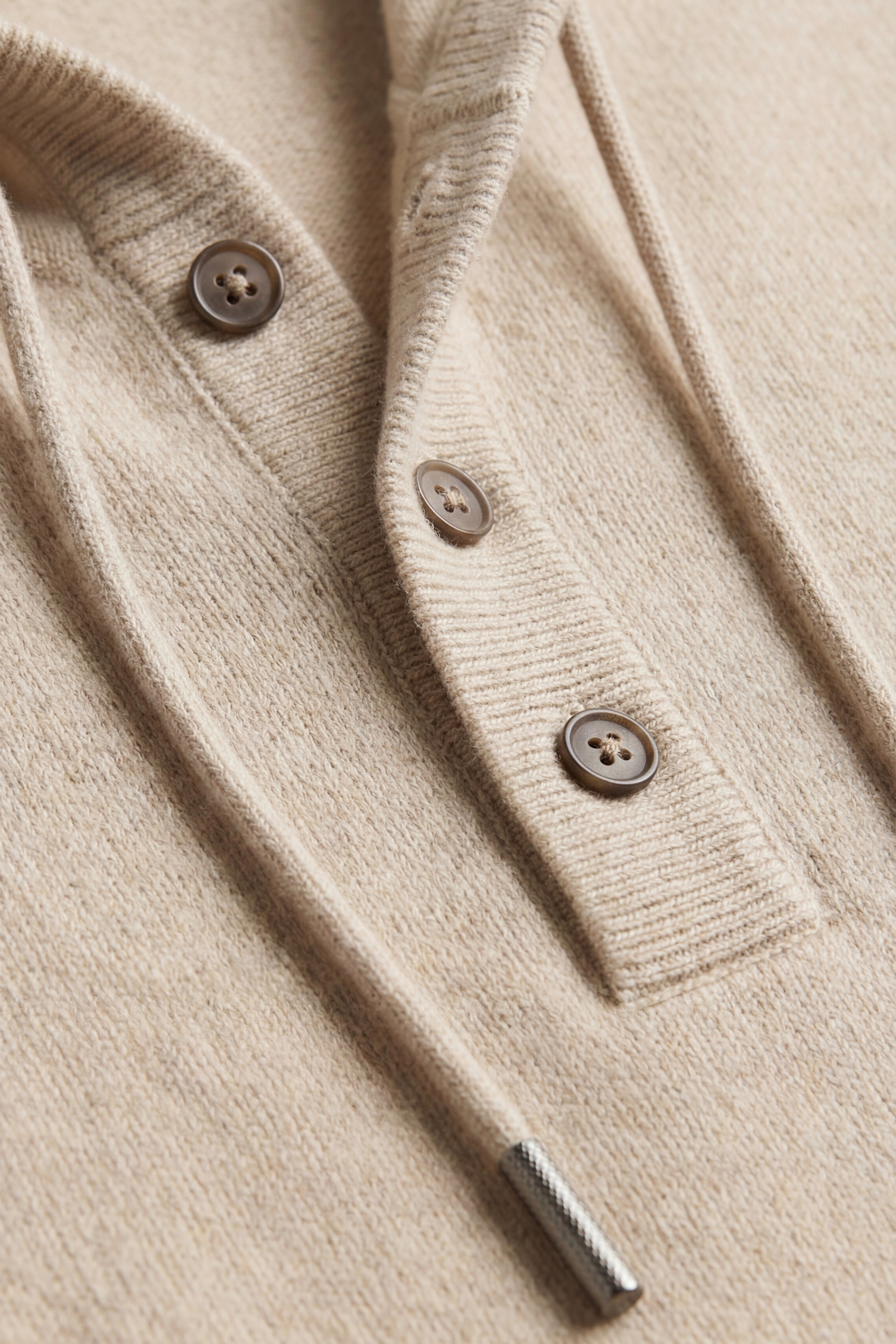 Taviano Hooded Knit Beige