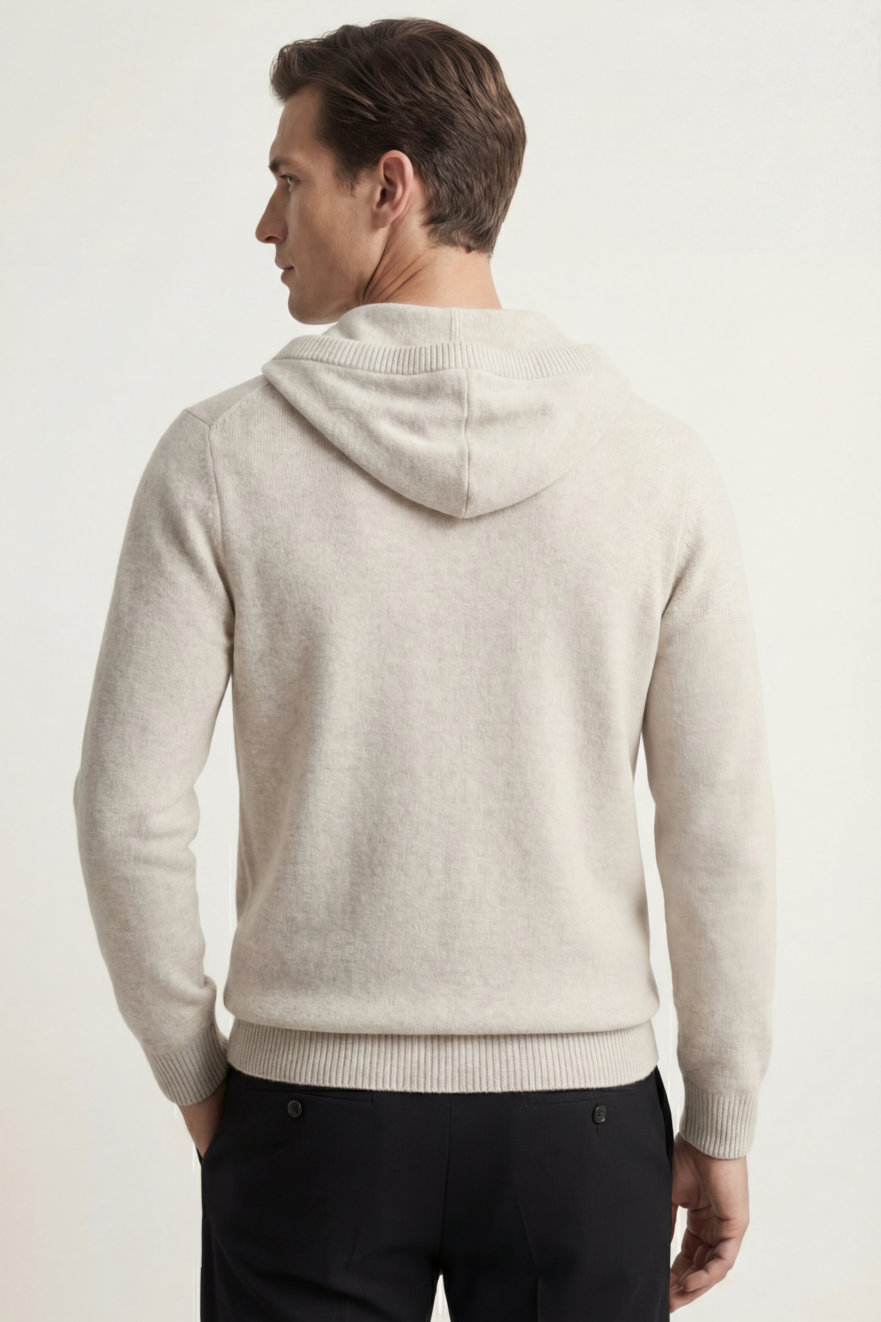 Taviano Hooded Knit Grey
