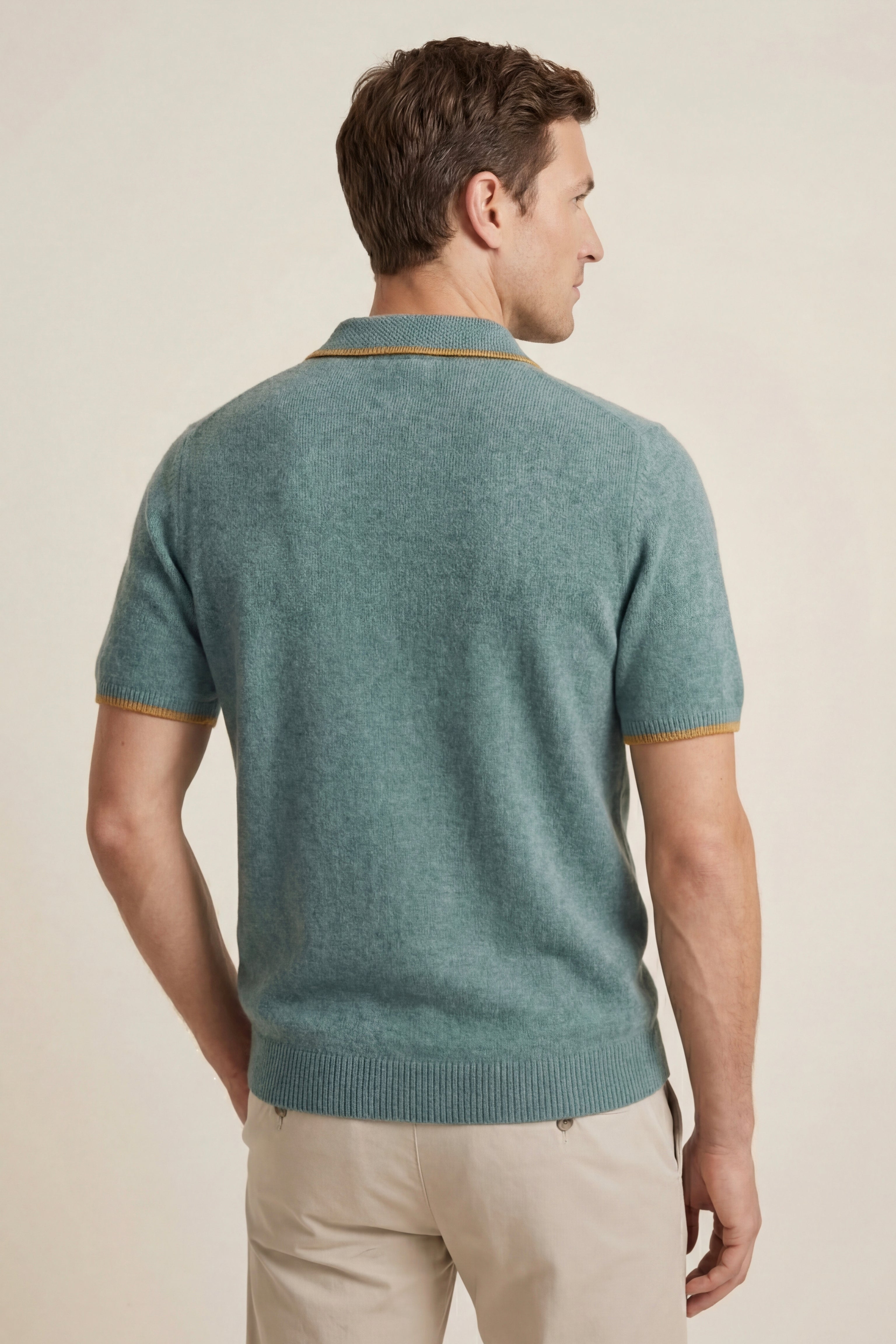 Morino Merino Knit Polo Green