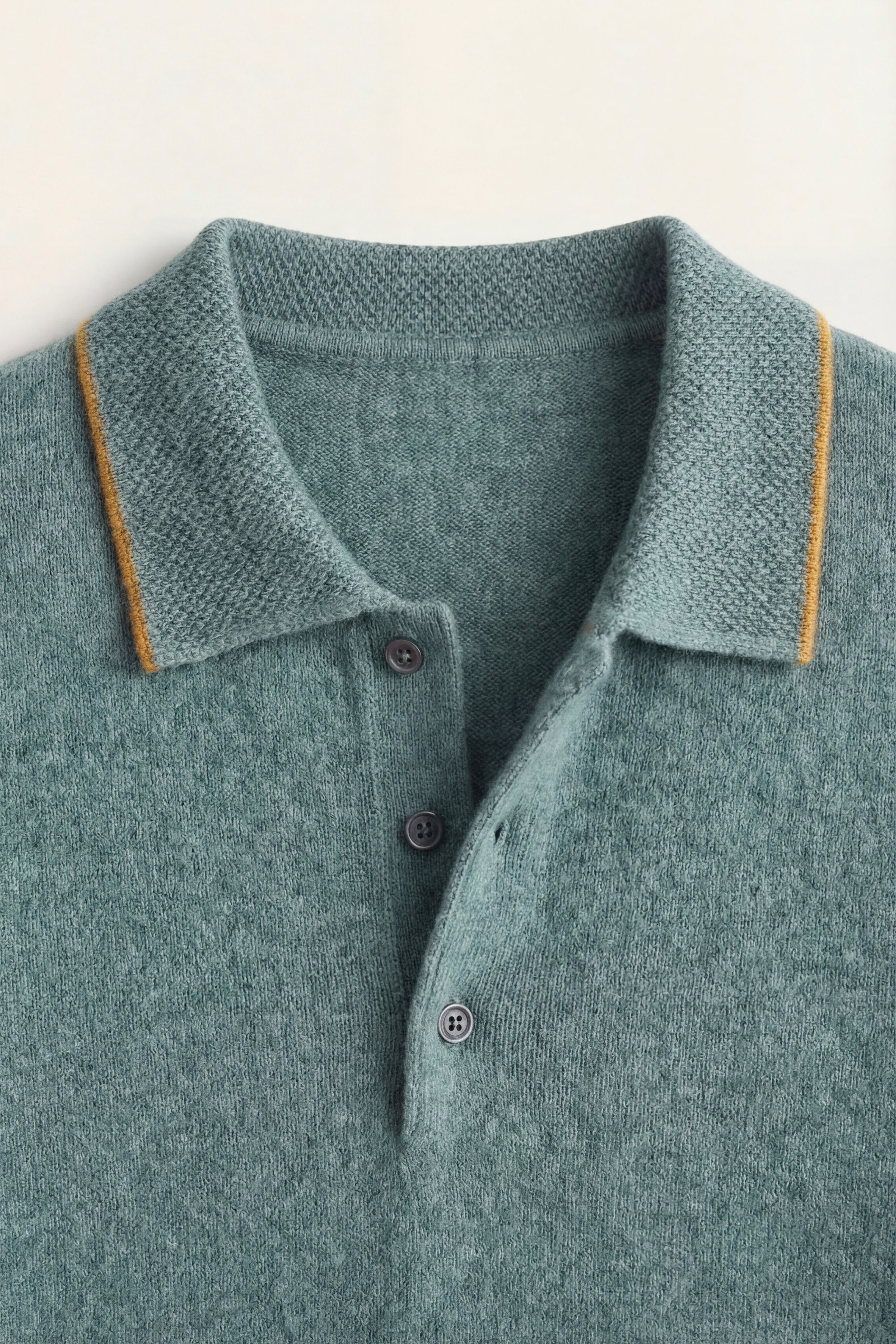 Morino Merino Knit Polo Green