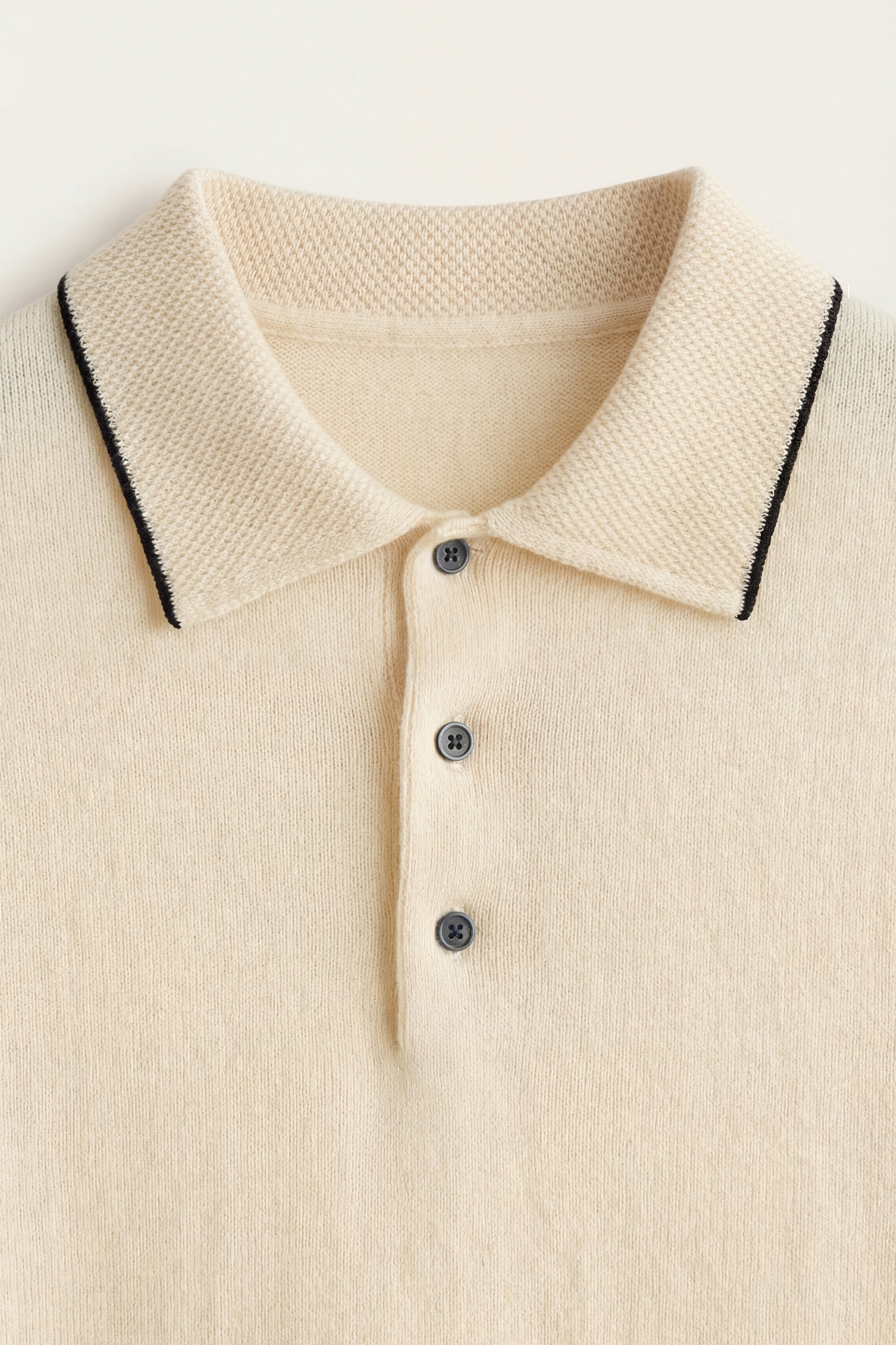Morino Merino Knit Polo Beige