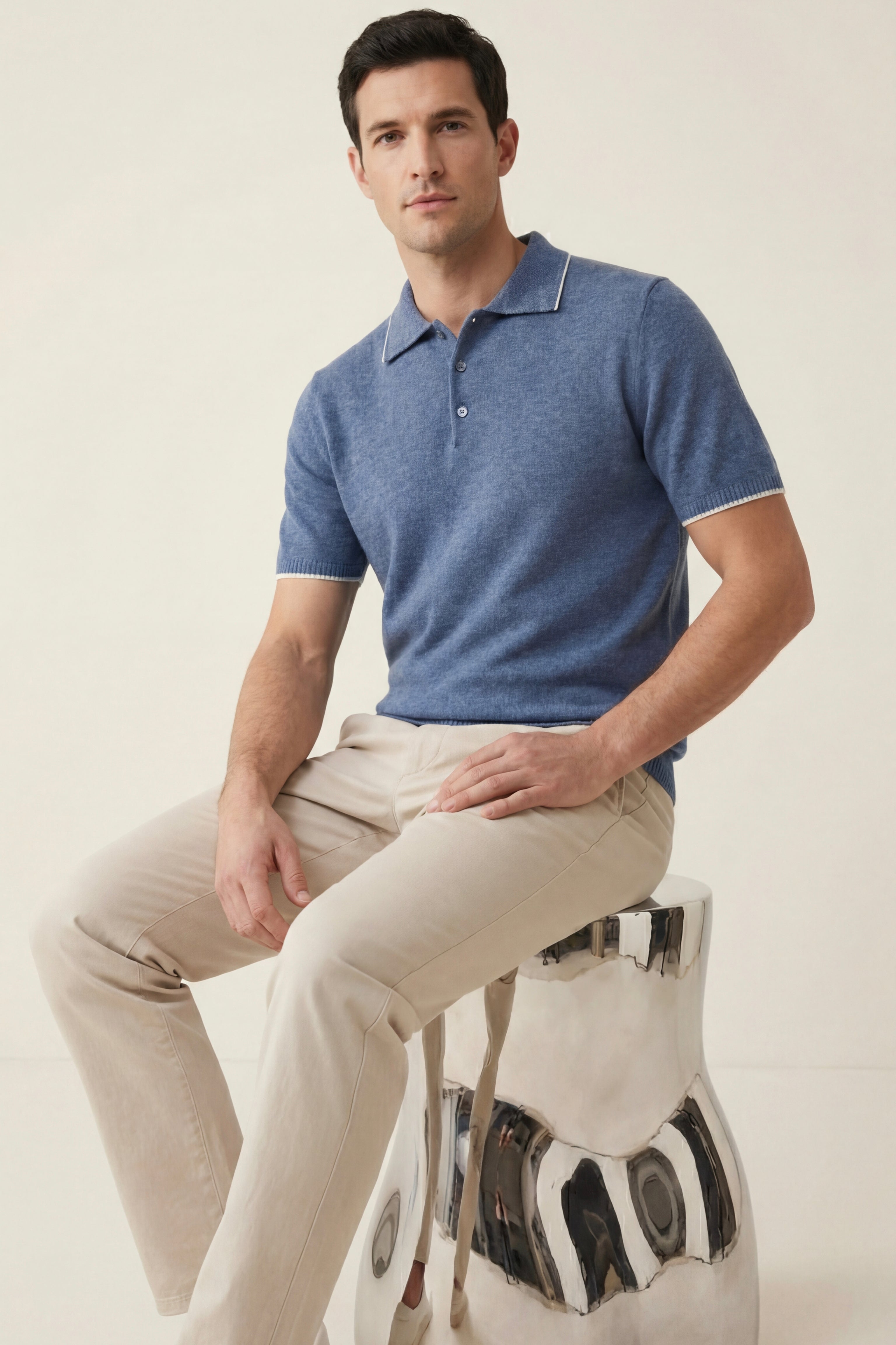 Morino Merino Knit Polo Gao Guilan