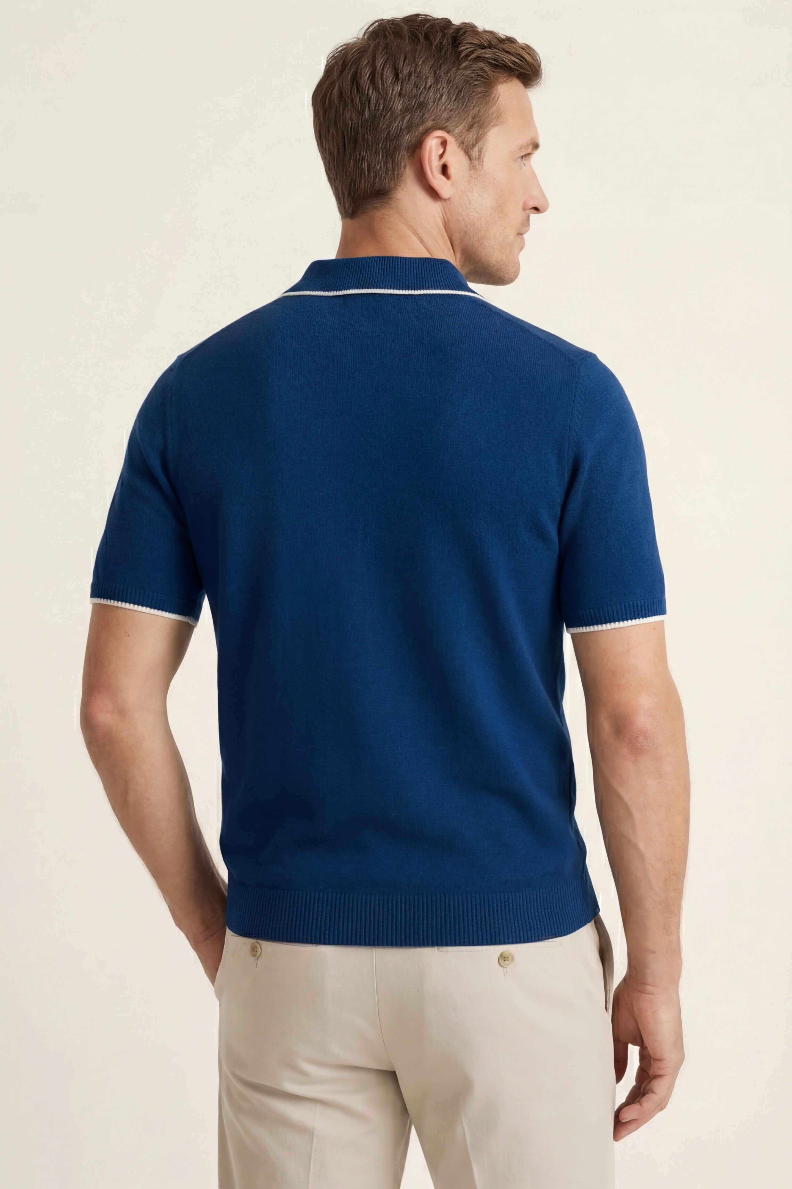 Morino Merino Knit Polo Dark Blue