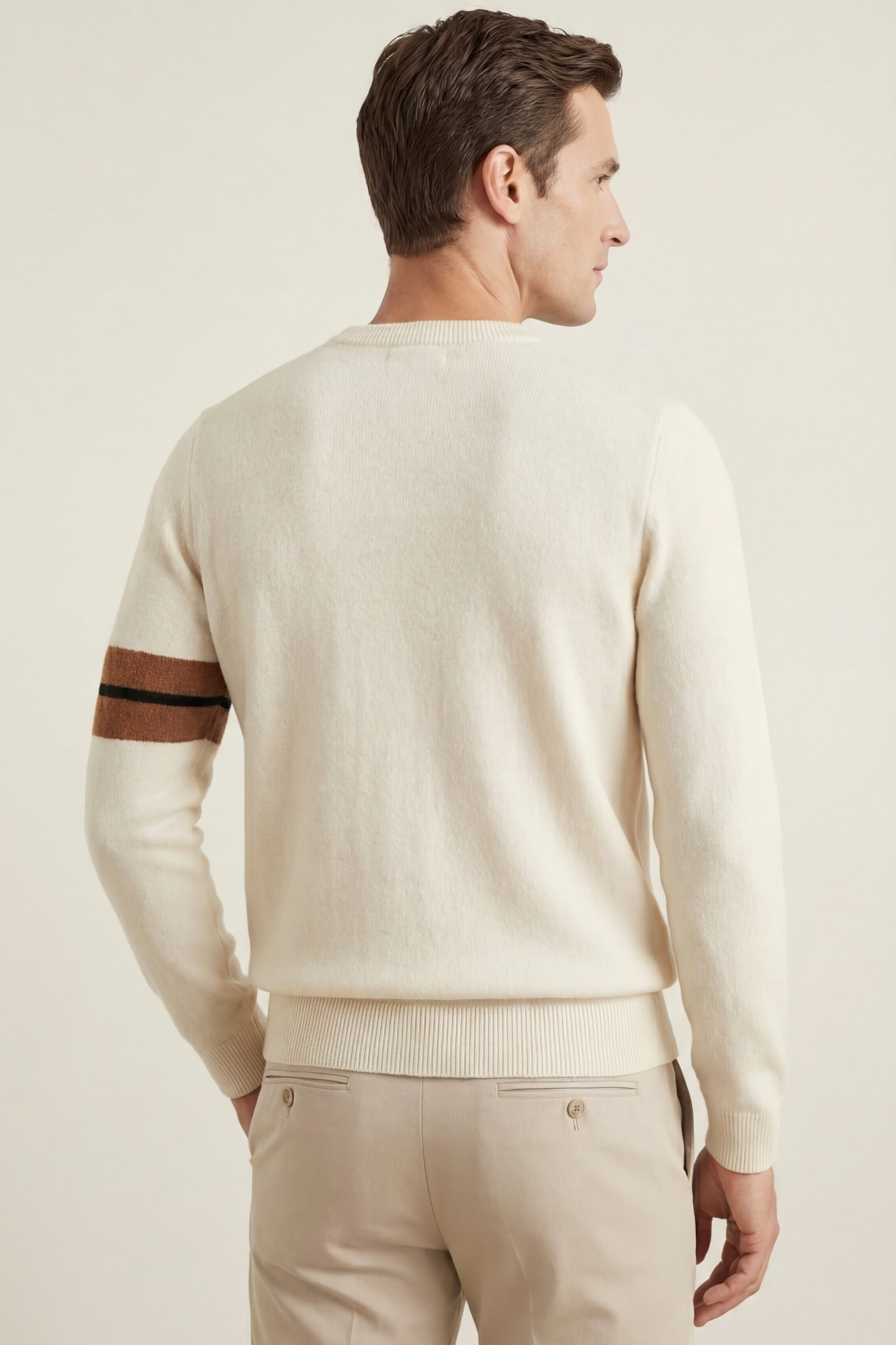 Valeno Cashmere Crewneck Sweater White