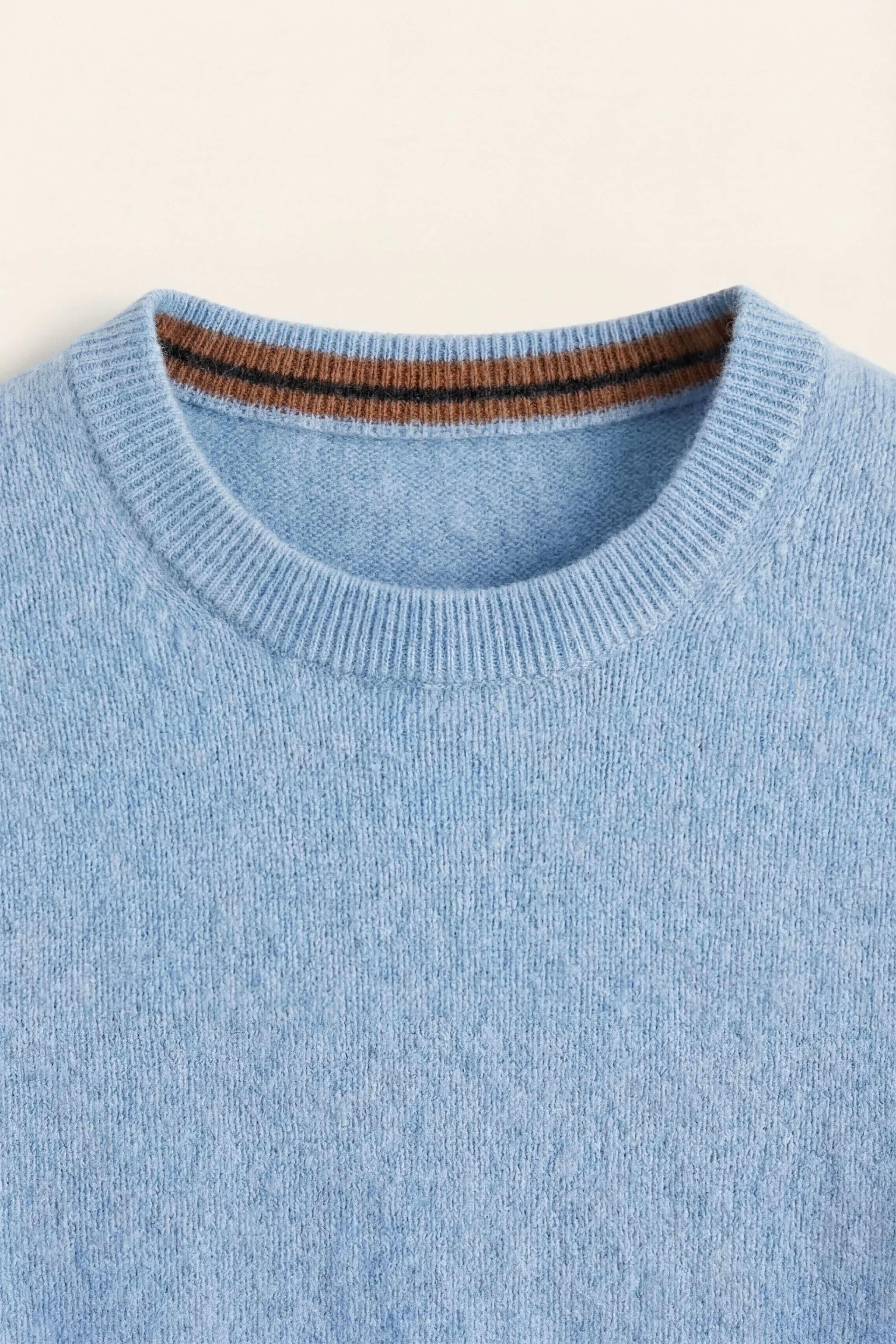 Valeno Cashmere Crewneck Sweater Sky Blue